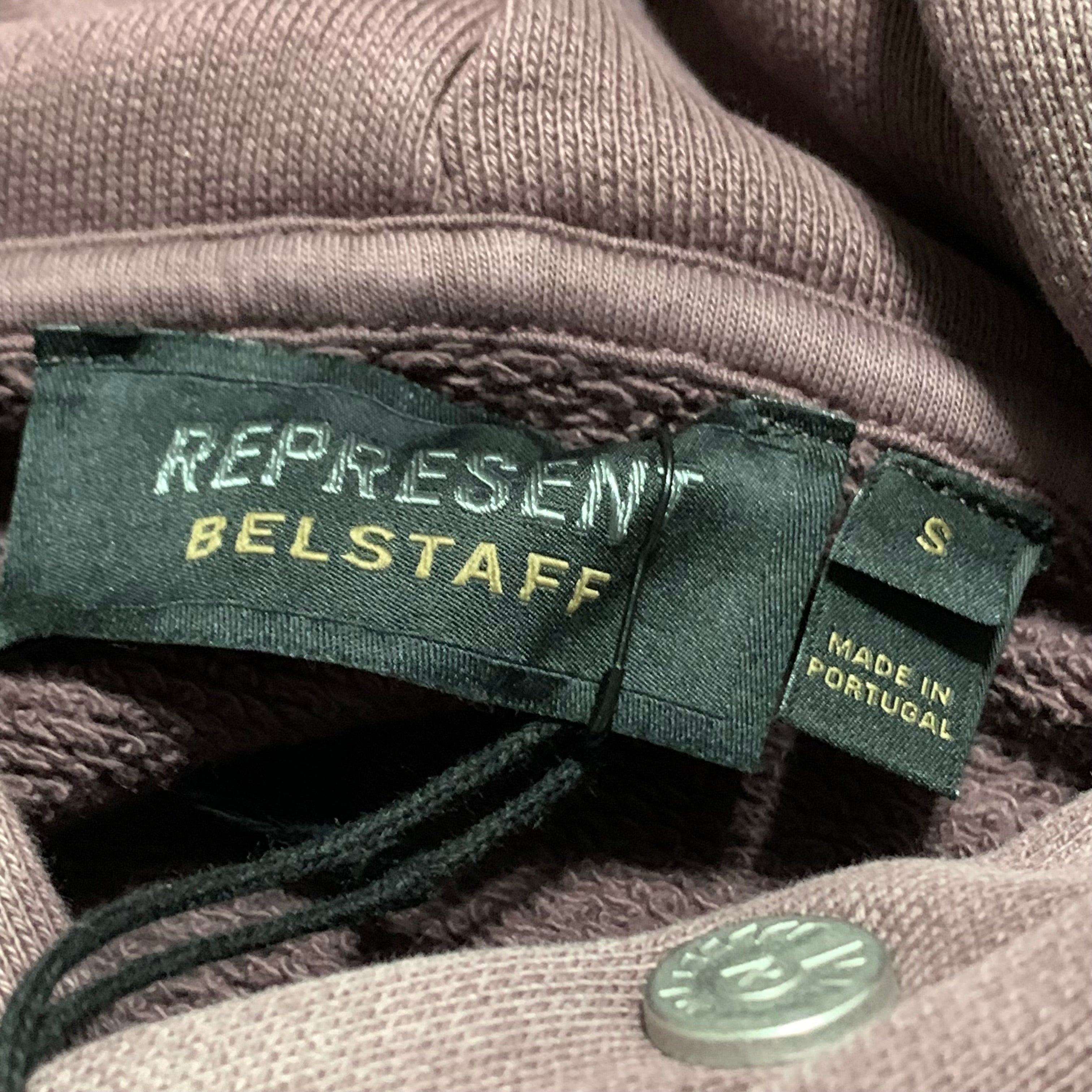 Represent x Belstaff Small Outline Phoenix Plum Hoodie (RRP £190)