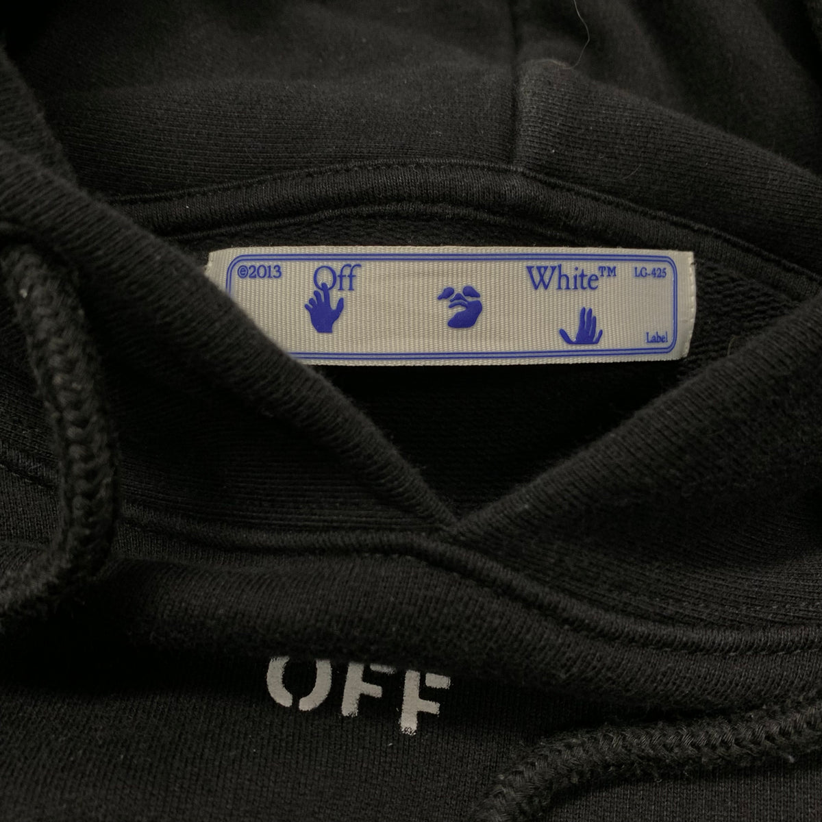 Off White Large Hoodie Pascal Skeleton Arrows Black Hoodie Virgil Abloh