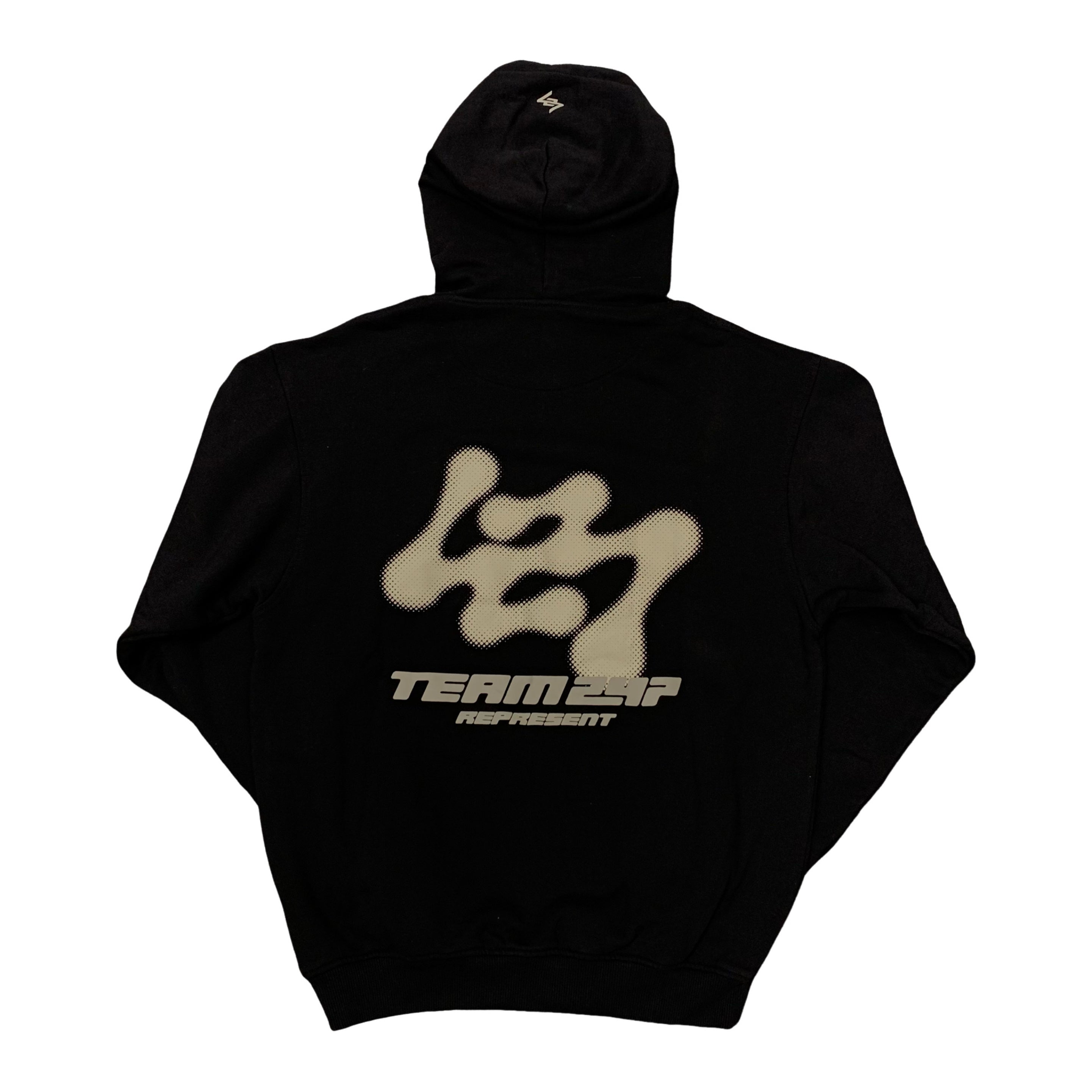 Represent XS Hoodie 247 Future Terrains Oversized Black Hoodie