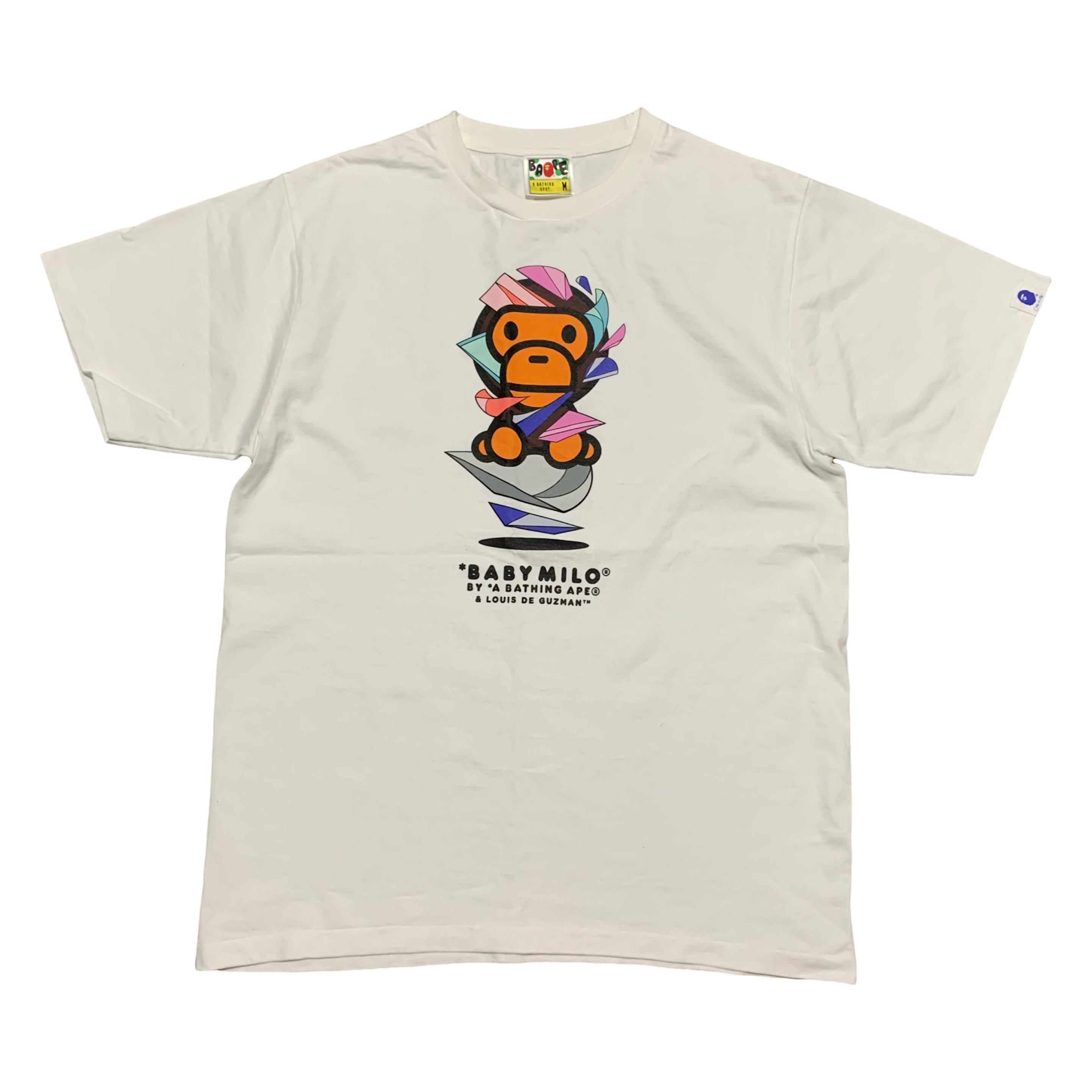 Bape Medium Louis De Guzman Baby Milo White Tee A Bathing Ape 2022