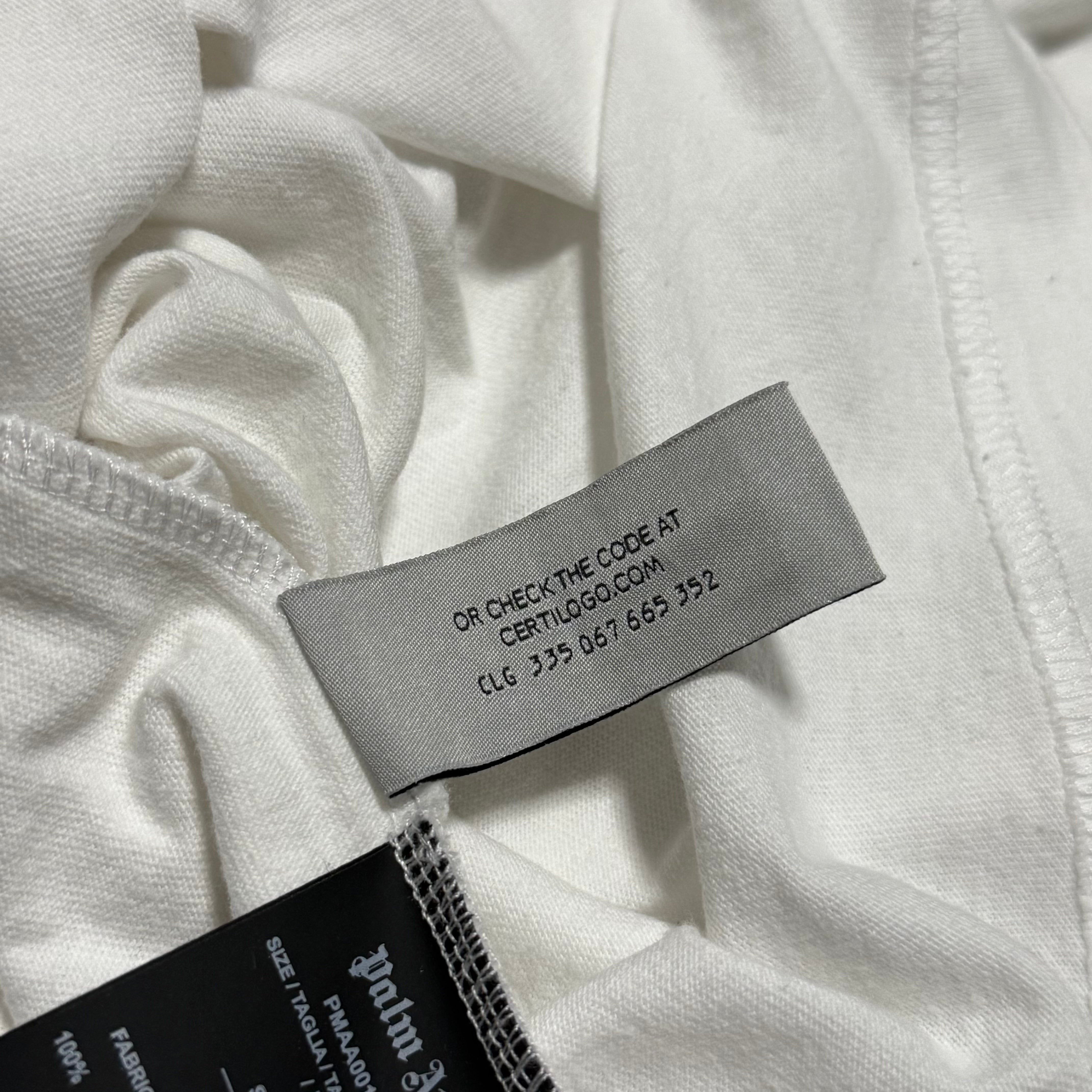 Palm Angels Small Miami Sprayed White Tee