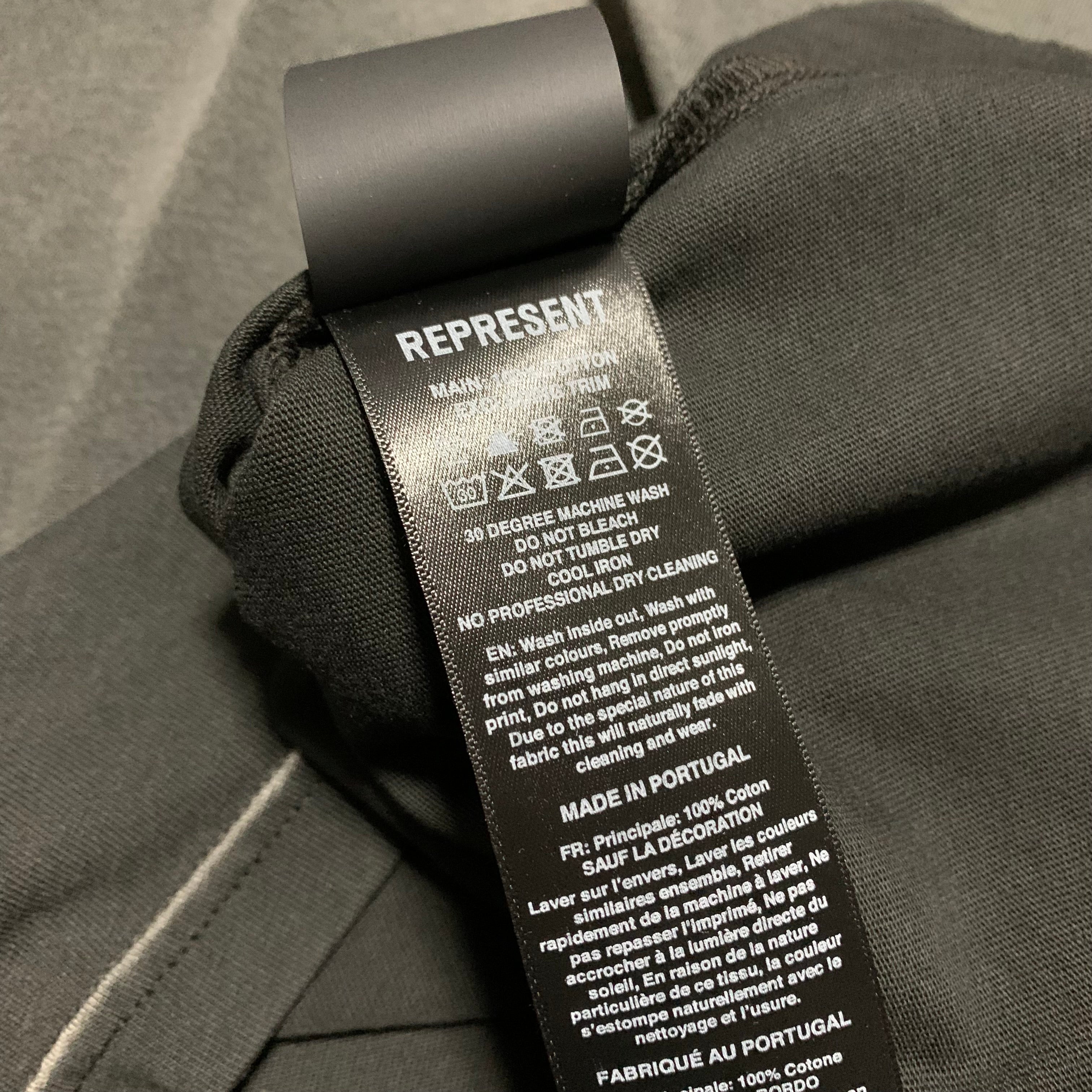 Represent Oasis Small Owners Club Stained Black Tee