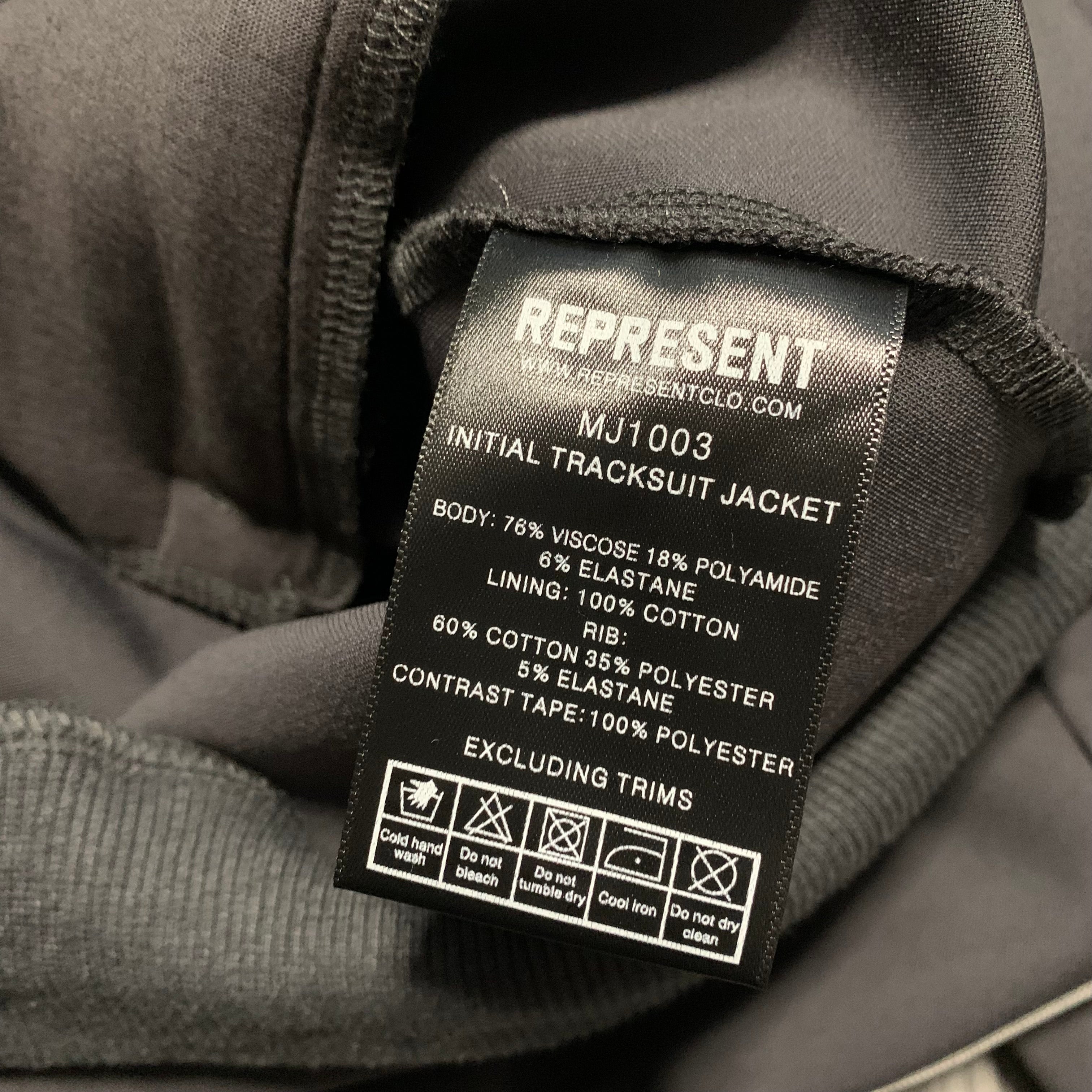 Represent Small Initial Tracksuit Jacket Iron Grey Zip Top