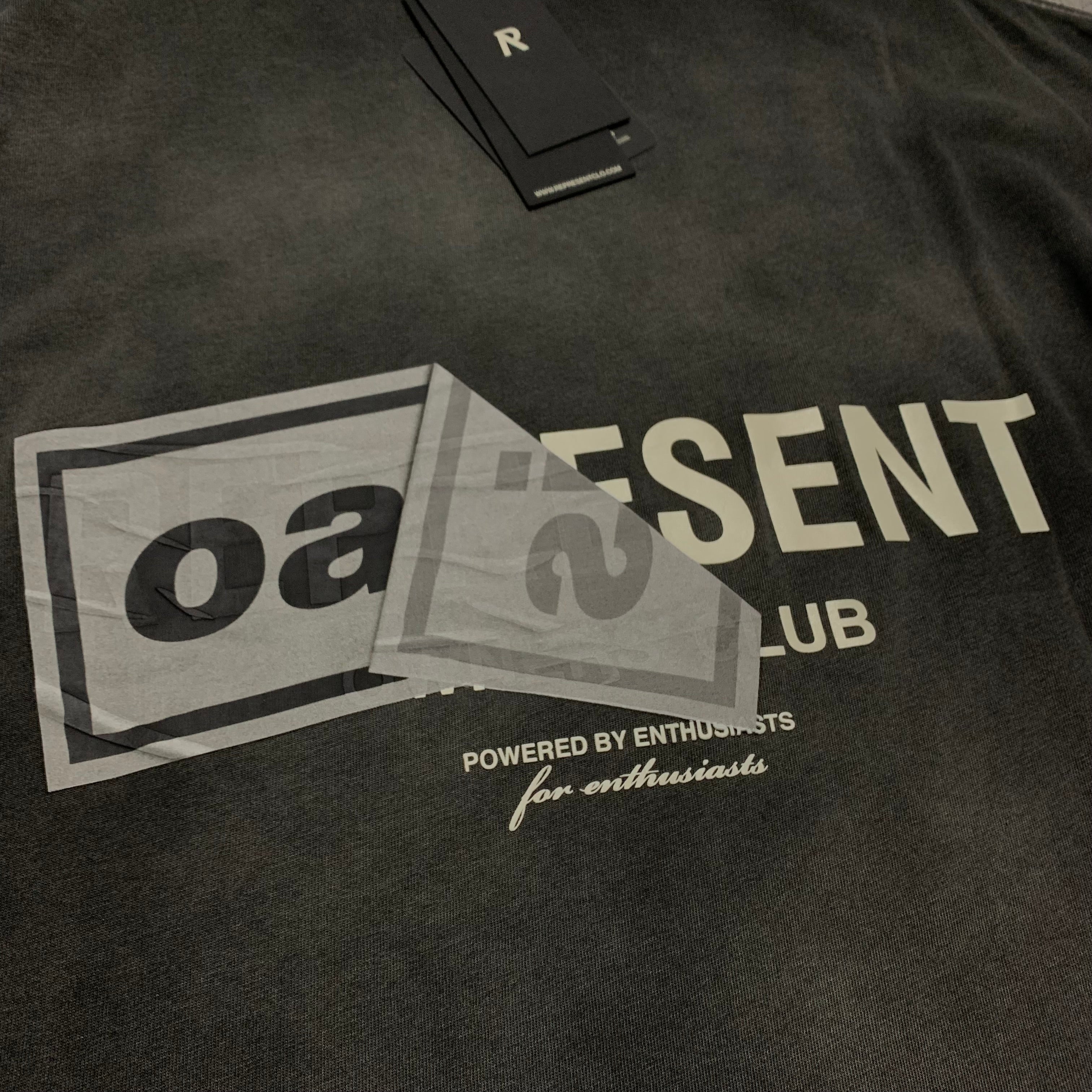 Represent Oasis Small Owners Club Stained Black Tee