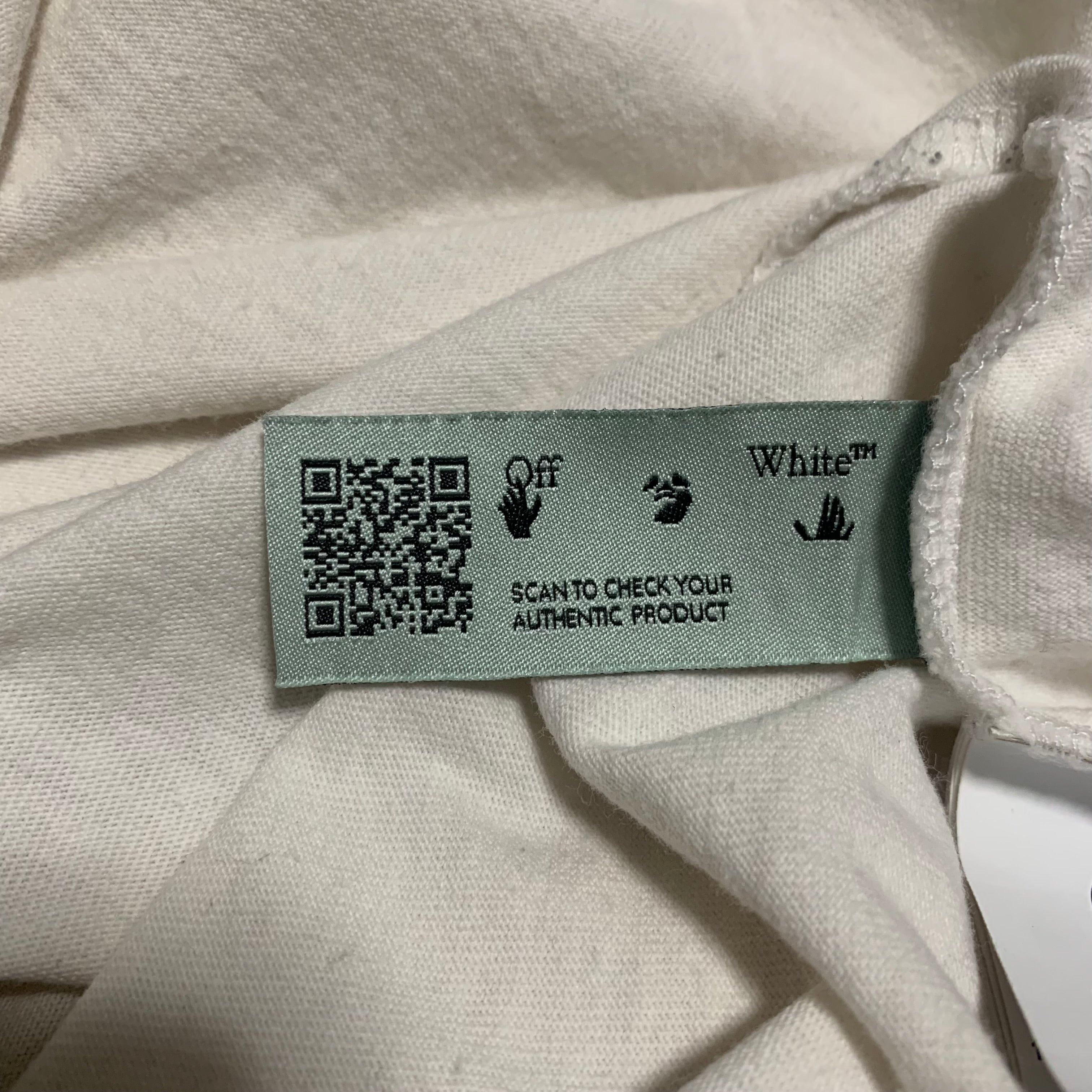 Off White Medium Caravaggio Arrows White Tee Virgil Abloh