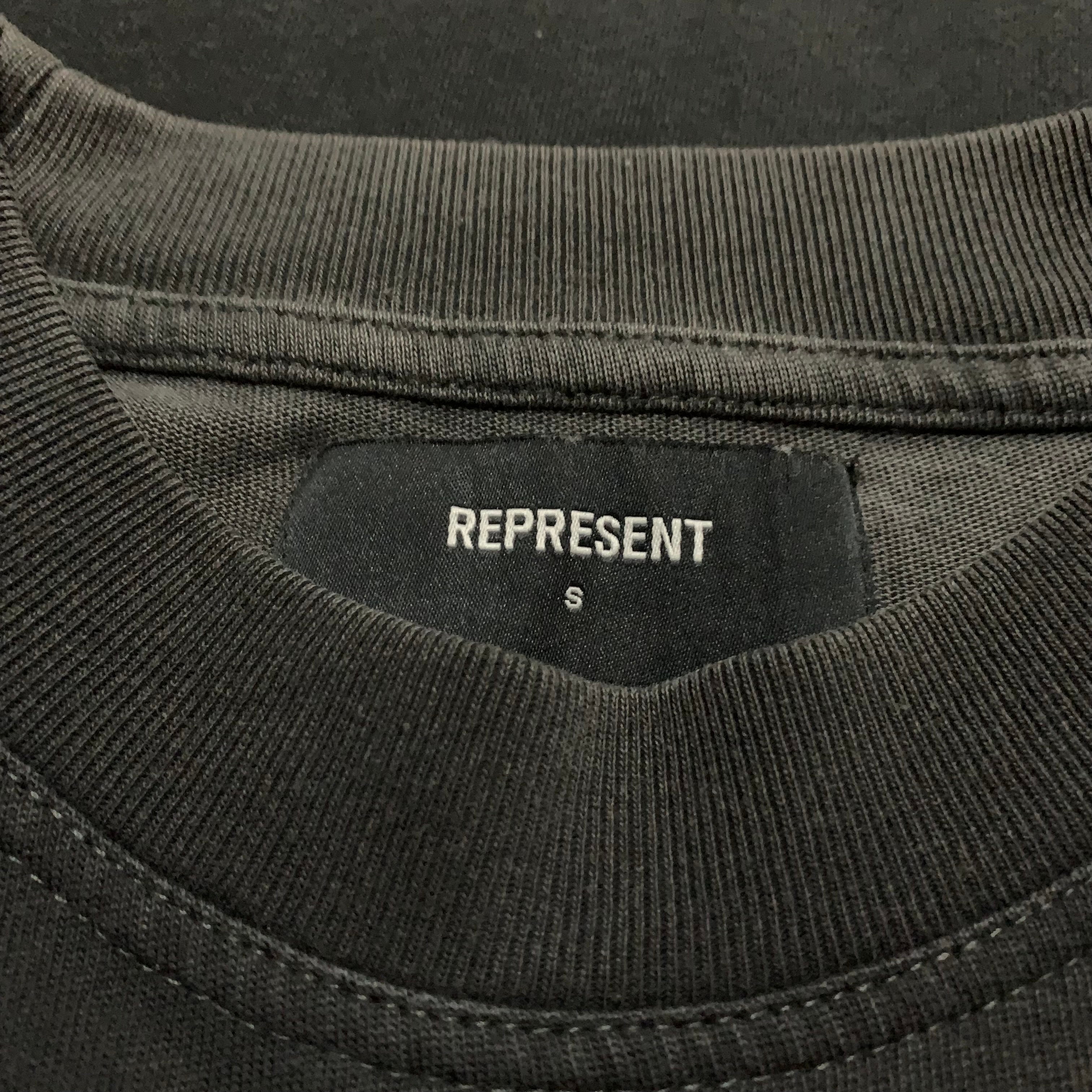 Represent Small Jaguar Vintage Black Tee