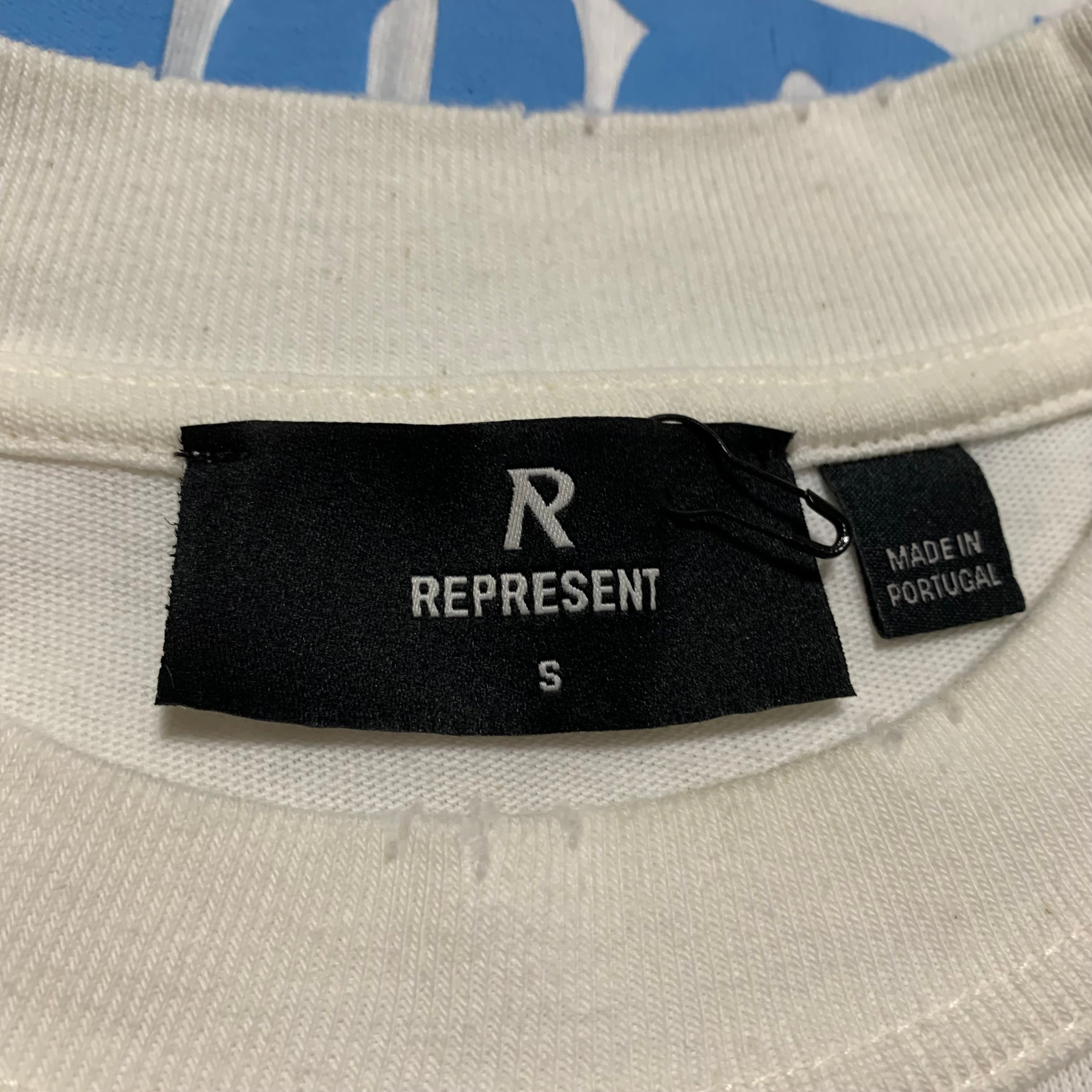 Represent Small Atlas Flat White Tee