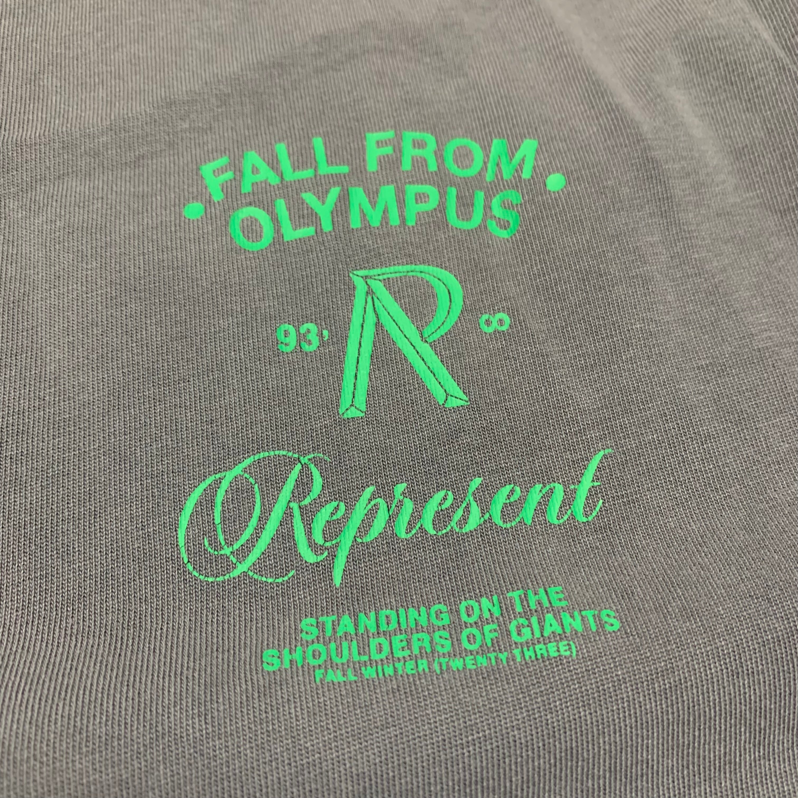 Represent Medium Fall From Olympus Storm Grey Tee