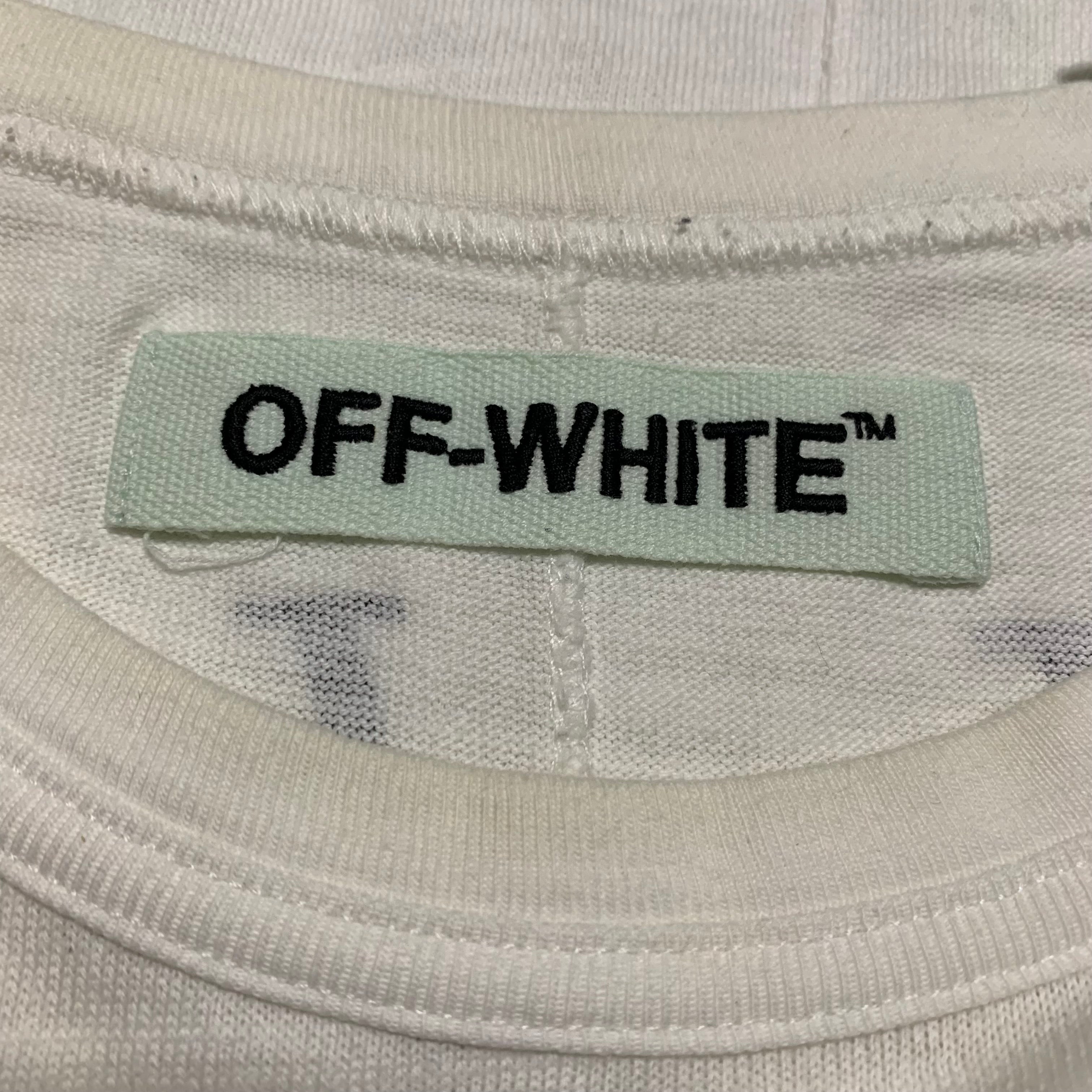 Off White Medium Othello's Wolf White Oversized Tee Virgil Abloh