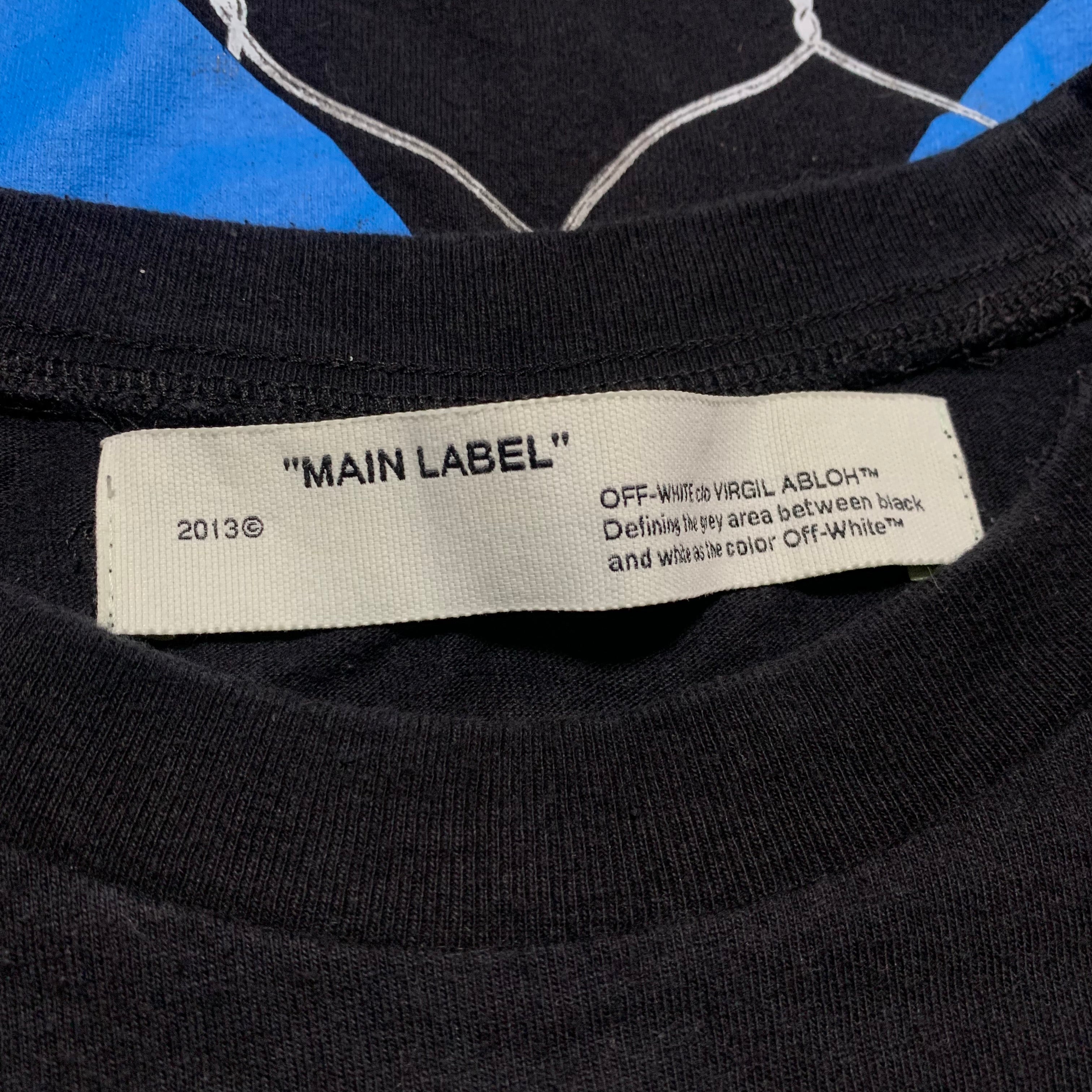 Off White Small Fence Arrows Black Tee Virgil Abloh
