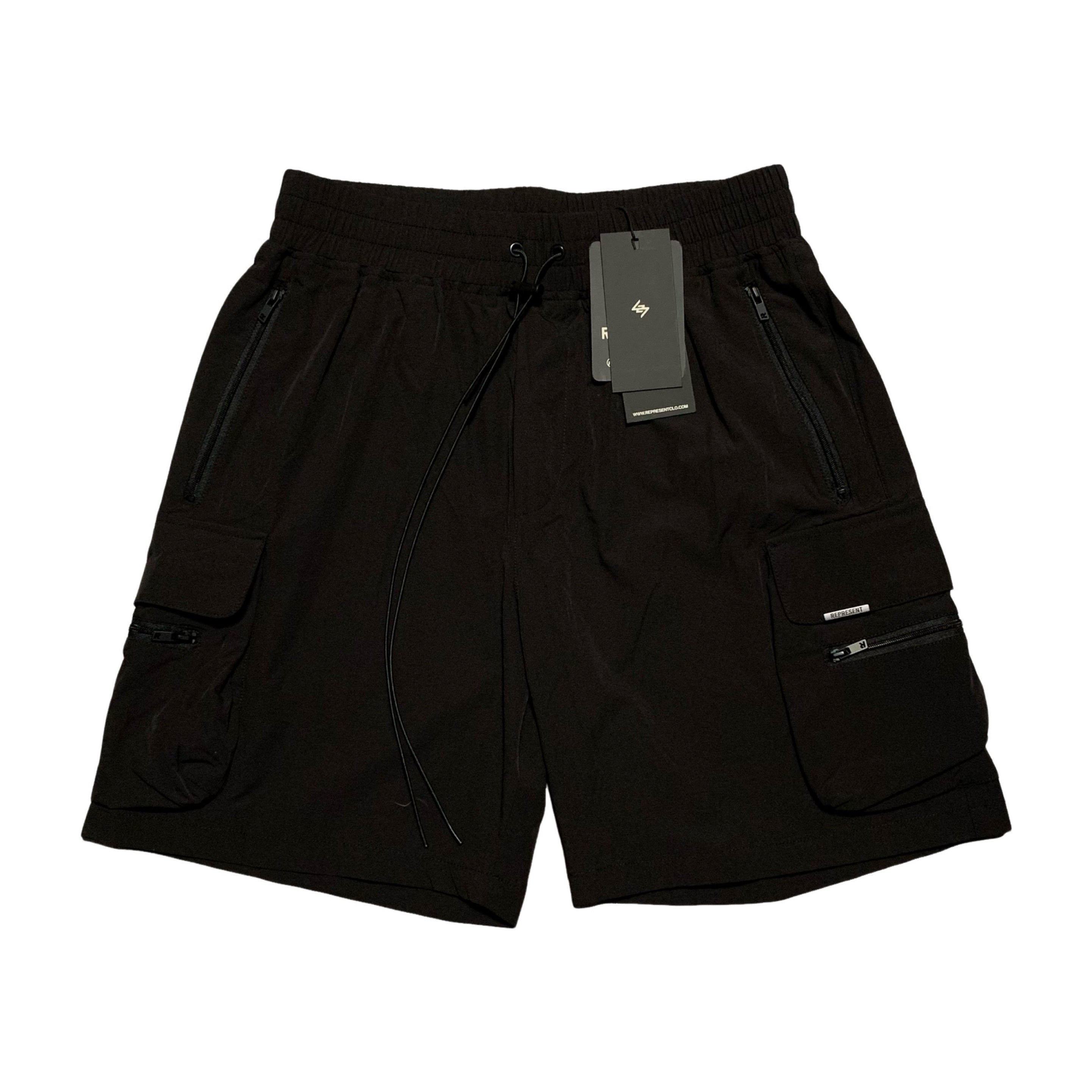 Represent Small Shorts 247 Black Track Pants Bottoms