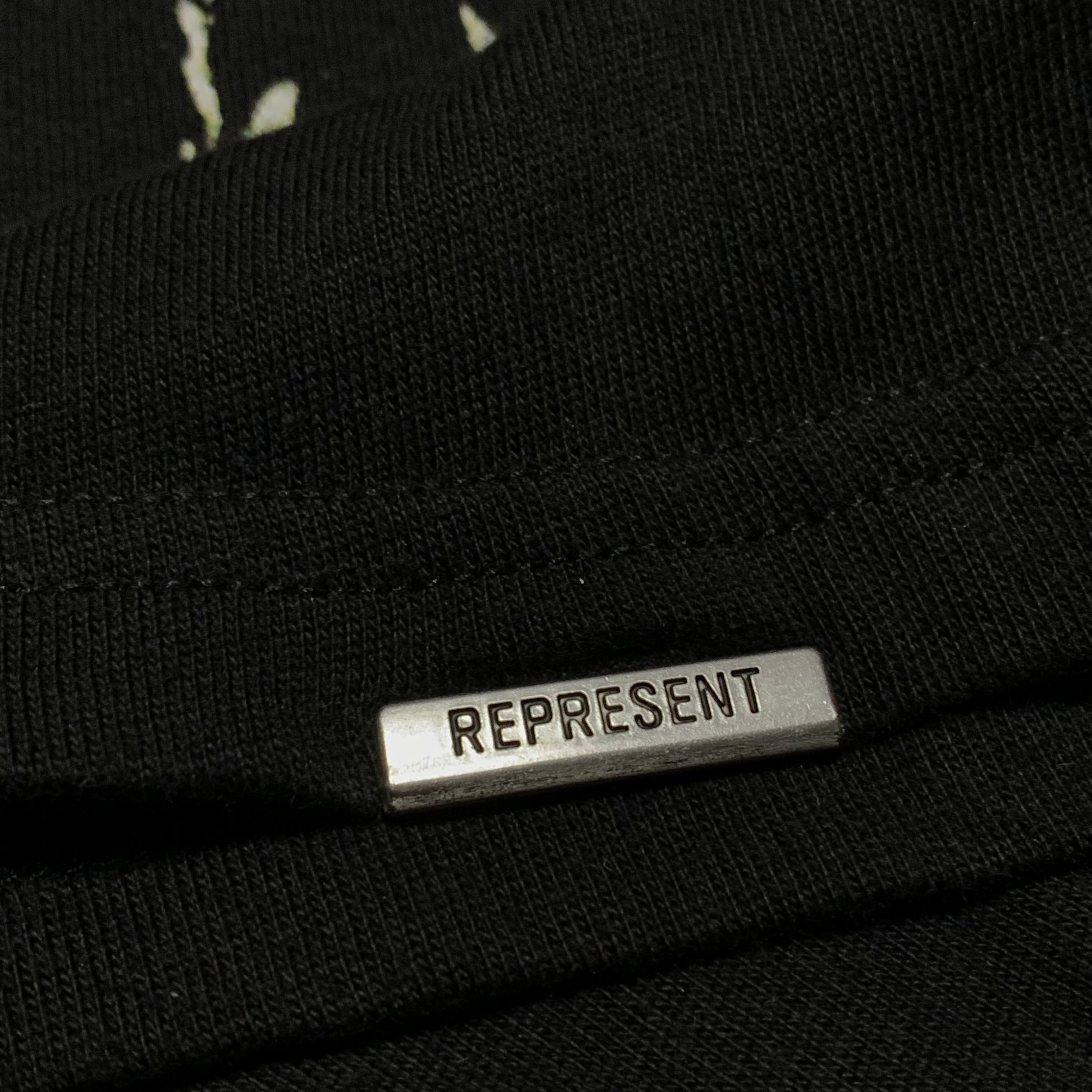 Represent Medium Welcome To The Jungle Off Black Tee