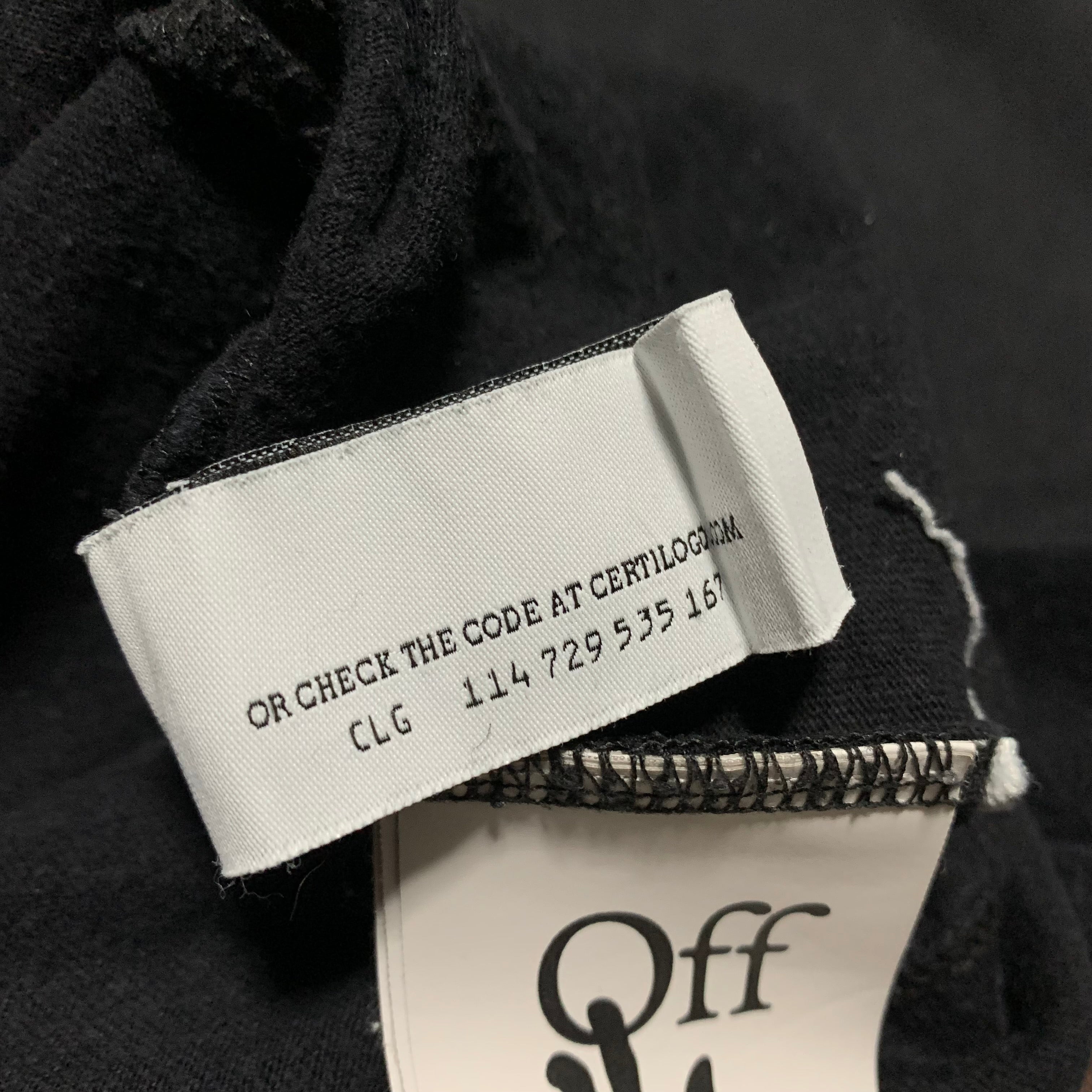 Off White Small Caravaggio Angel Black Tee Virgil Abloh
