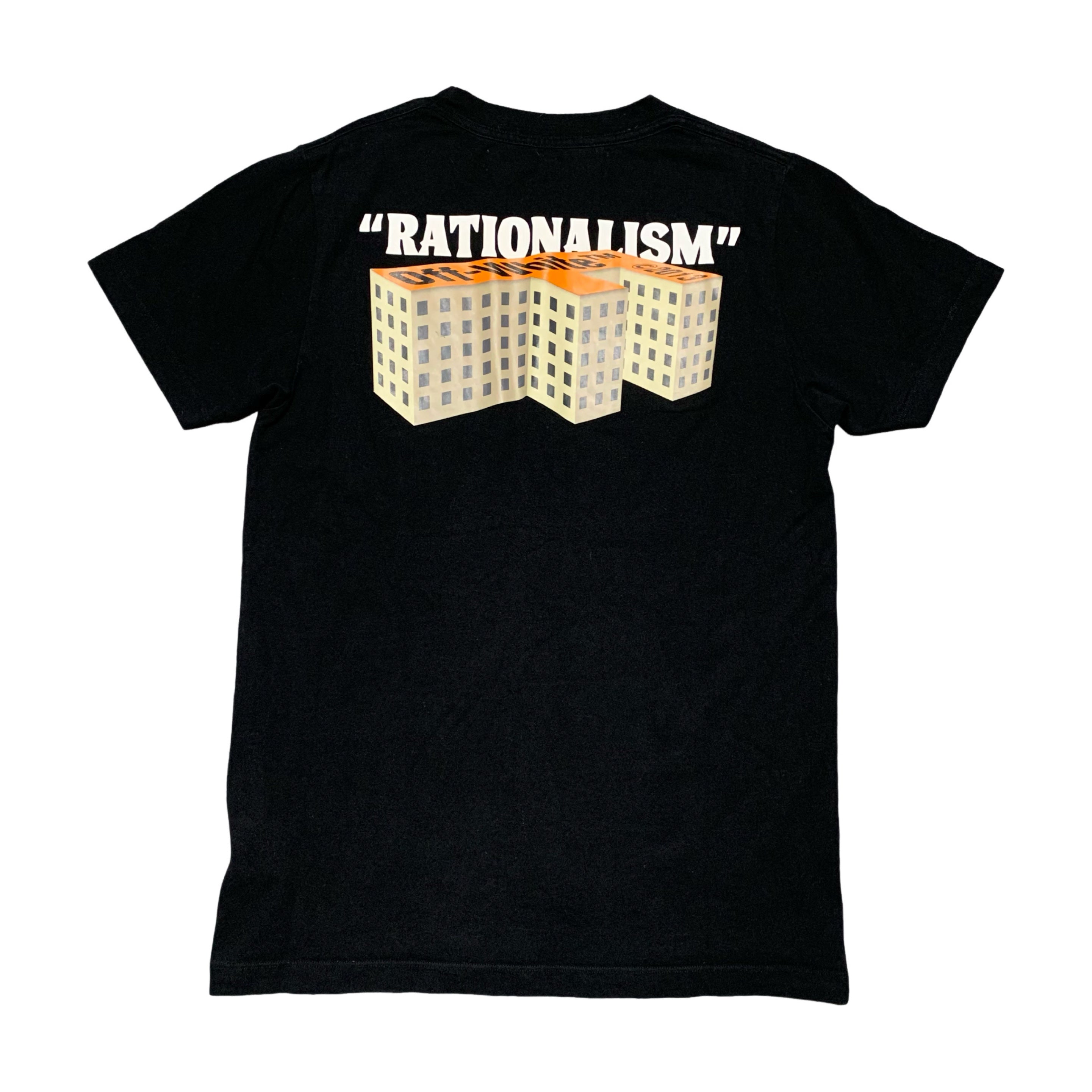 Off White Medium Rationalism Black Tee Virgil Abloh