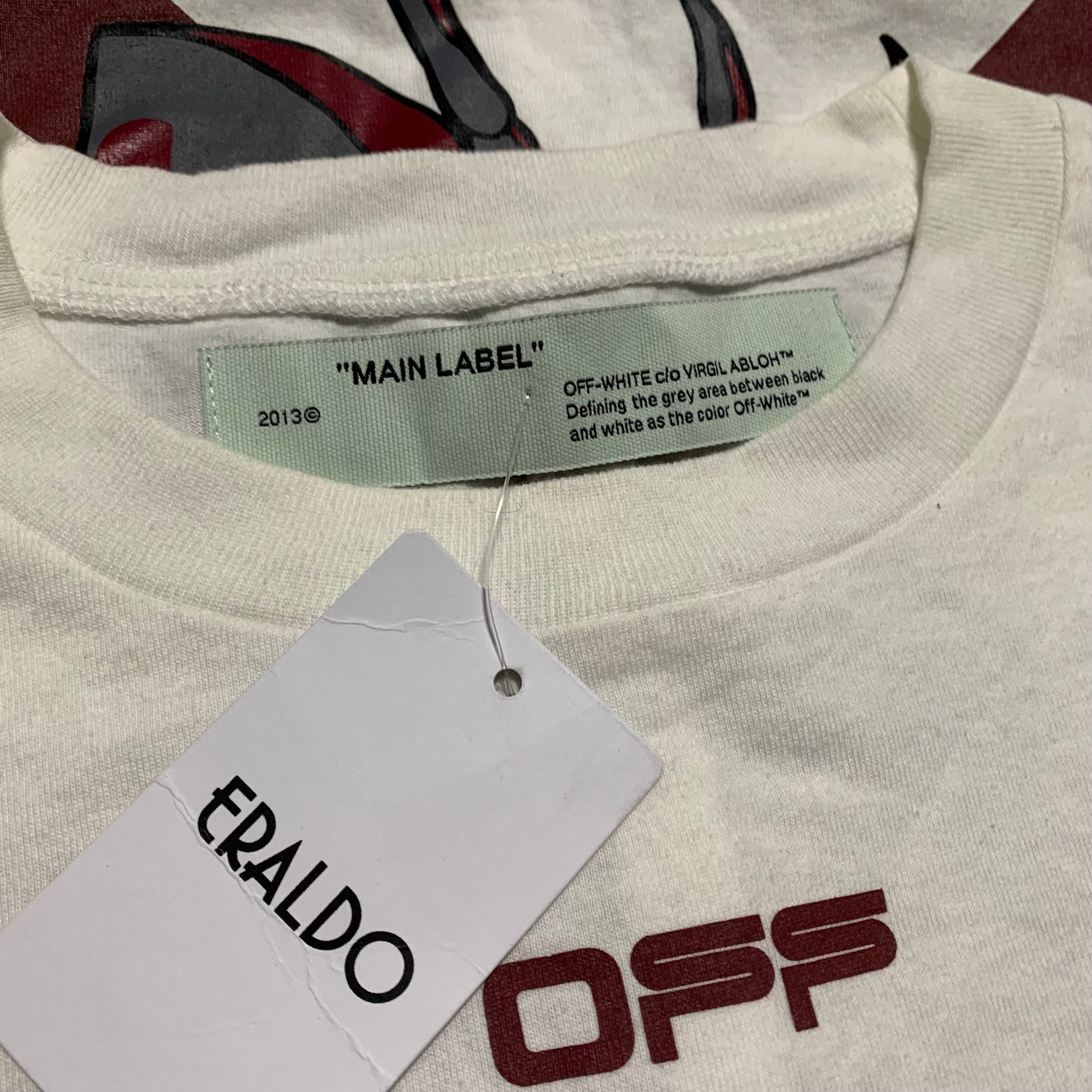 Off White Large Arachno Spider Arrows White Tee Virgil Abloh
