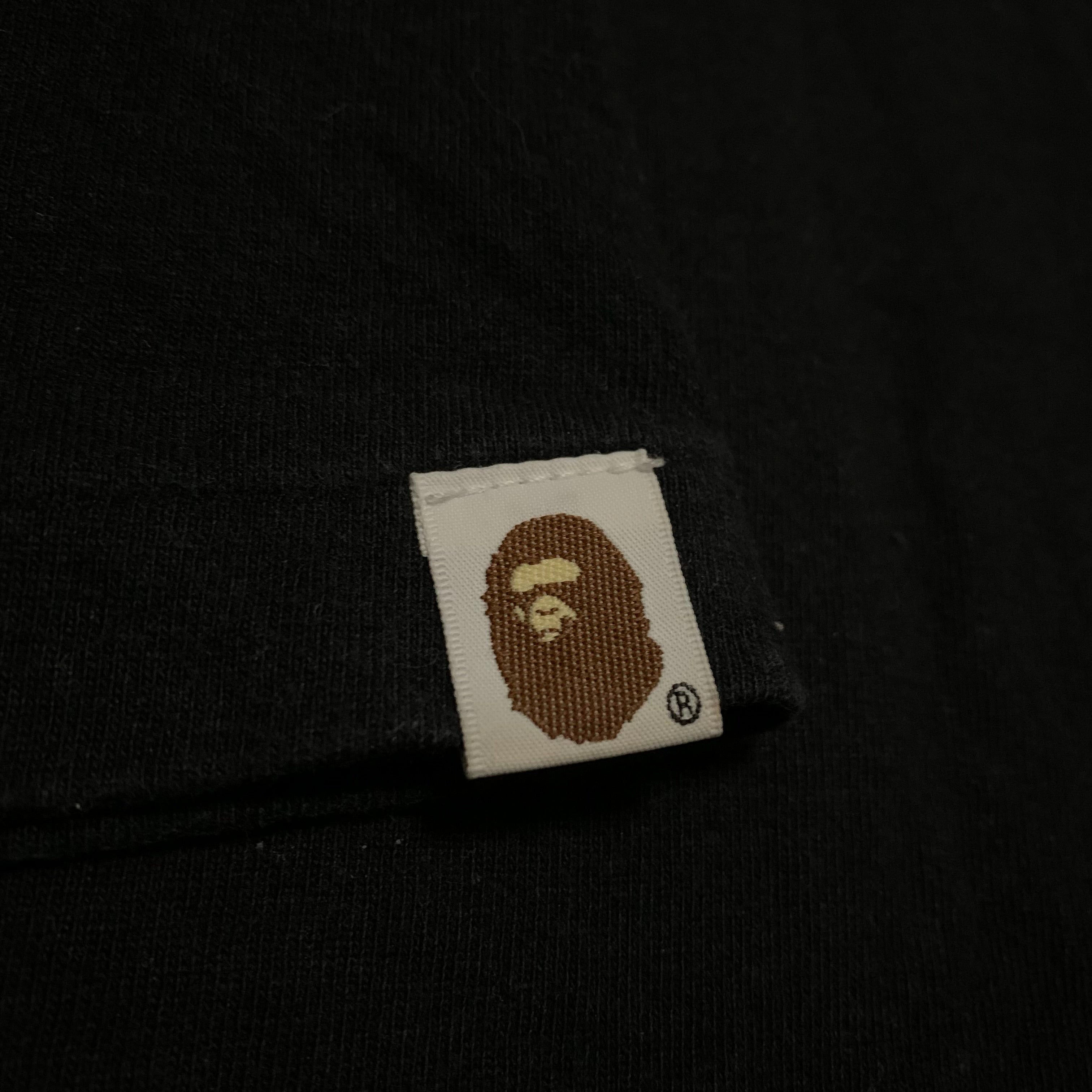 Bape Large Shark Red Camo Black Tee A Bathing Ape