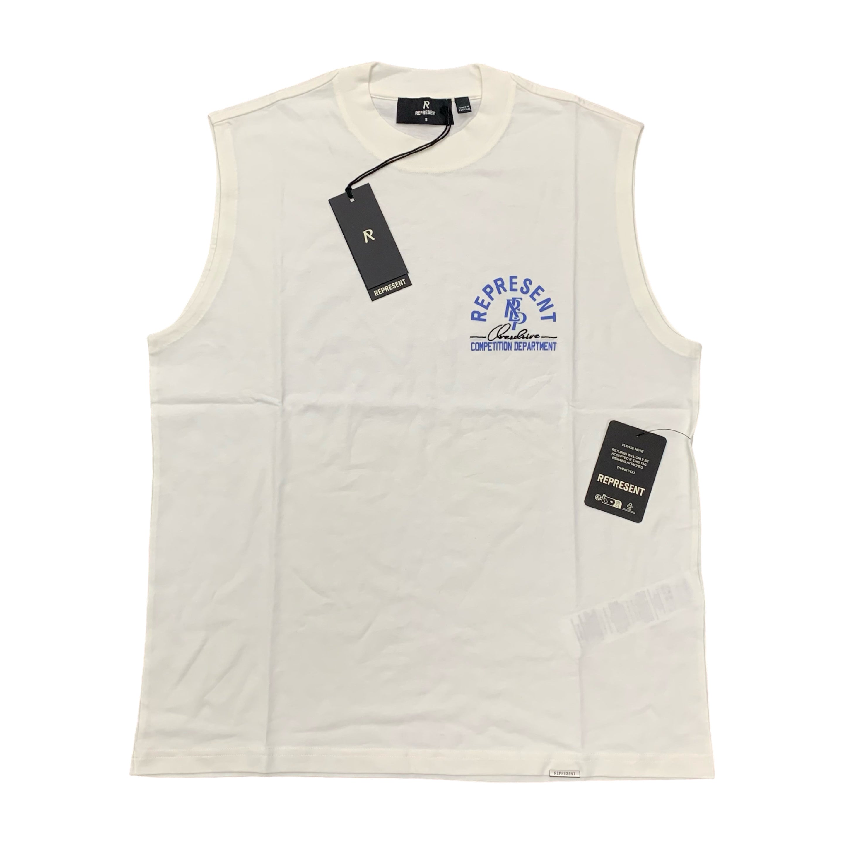 Represent Small Tank Competition Department Tank Flat White Top
