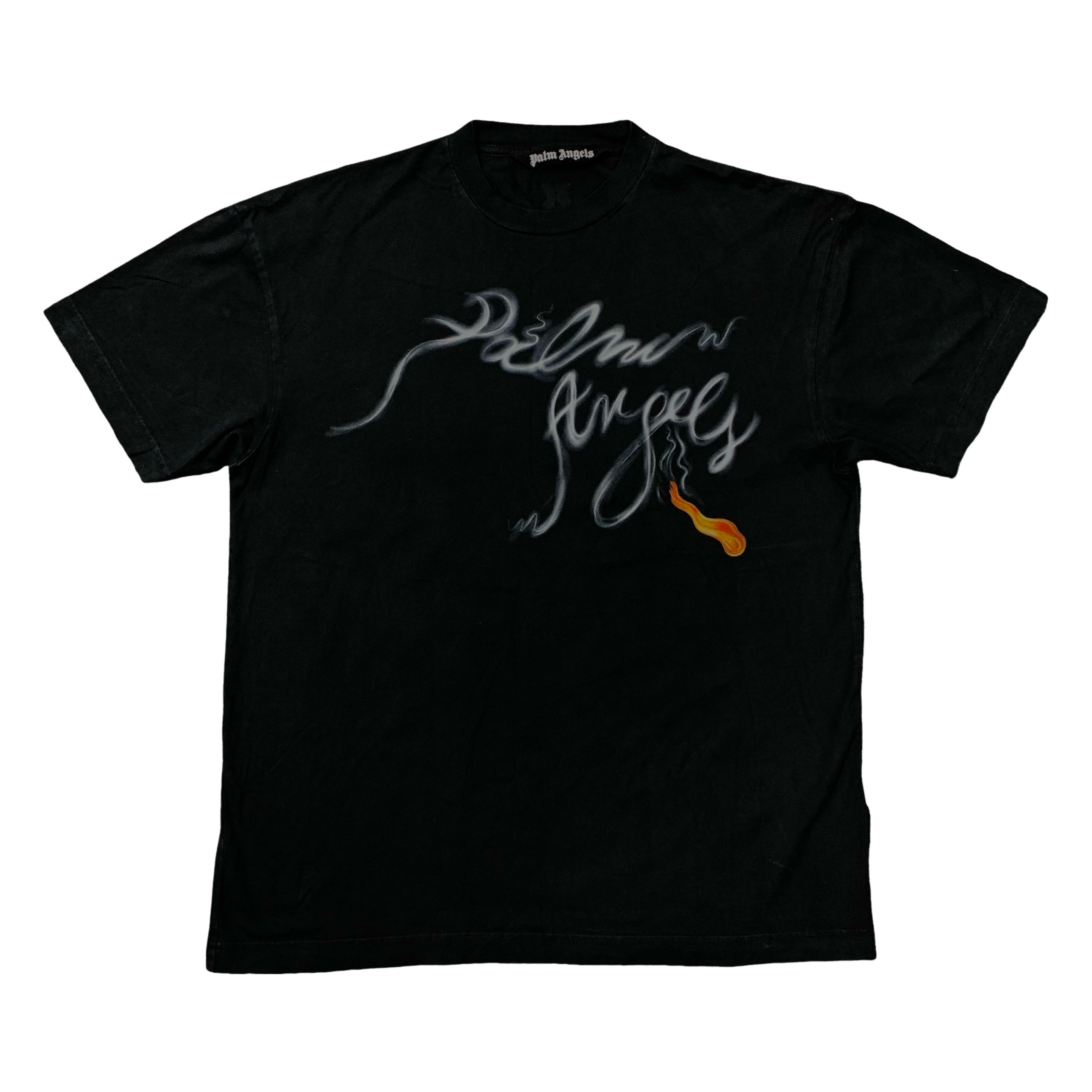 Palm Angels Medium Tee Foggy PA Black T-Shirt