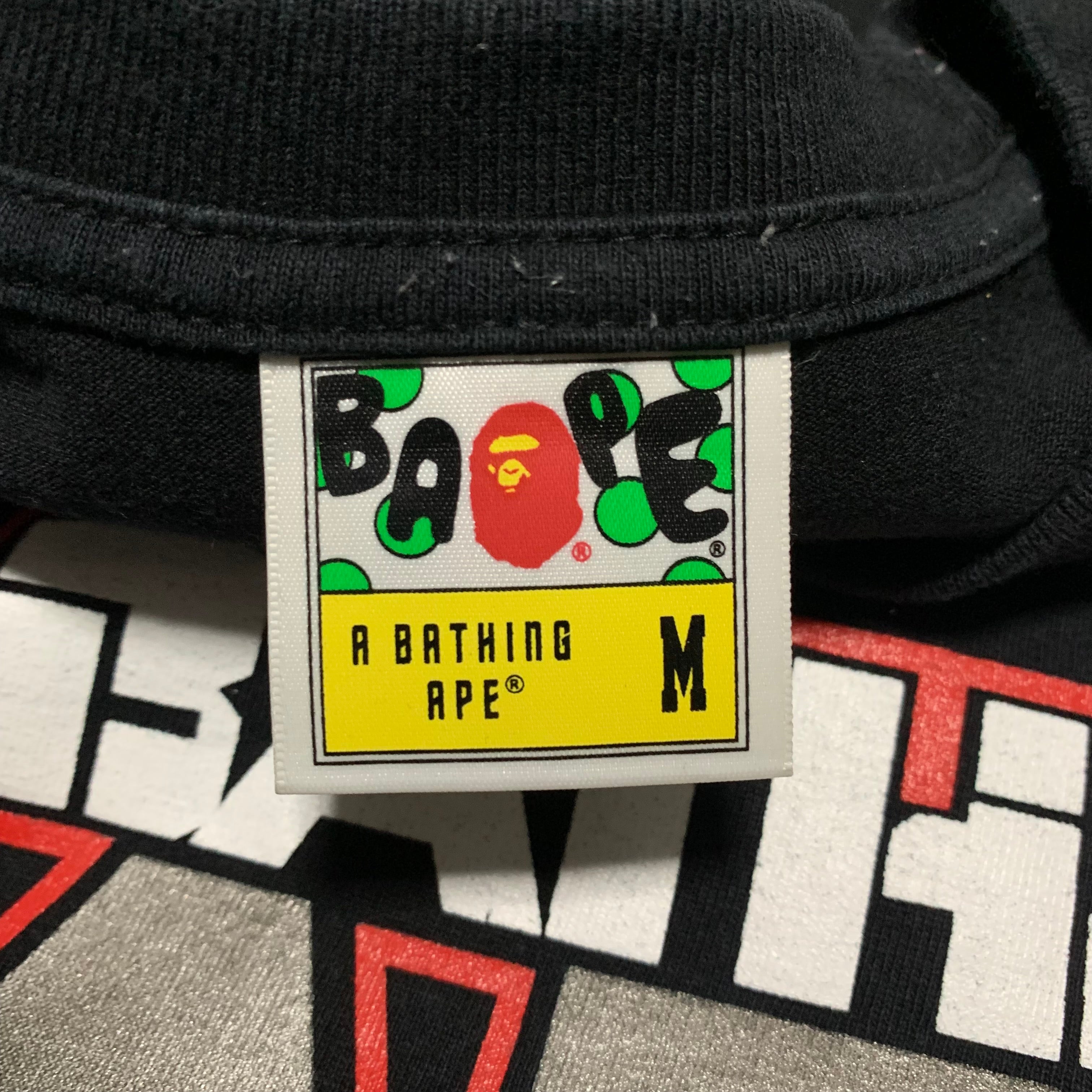 Bape Medium Bathing Ape Graphic Black Tee A Bathing Ape