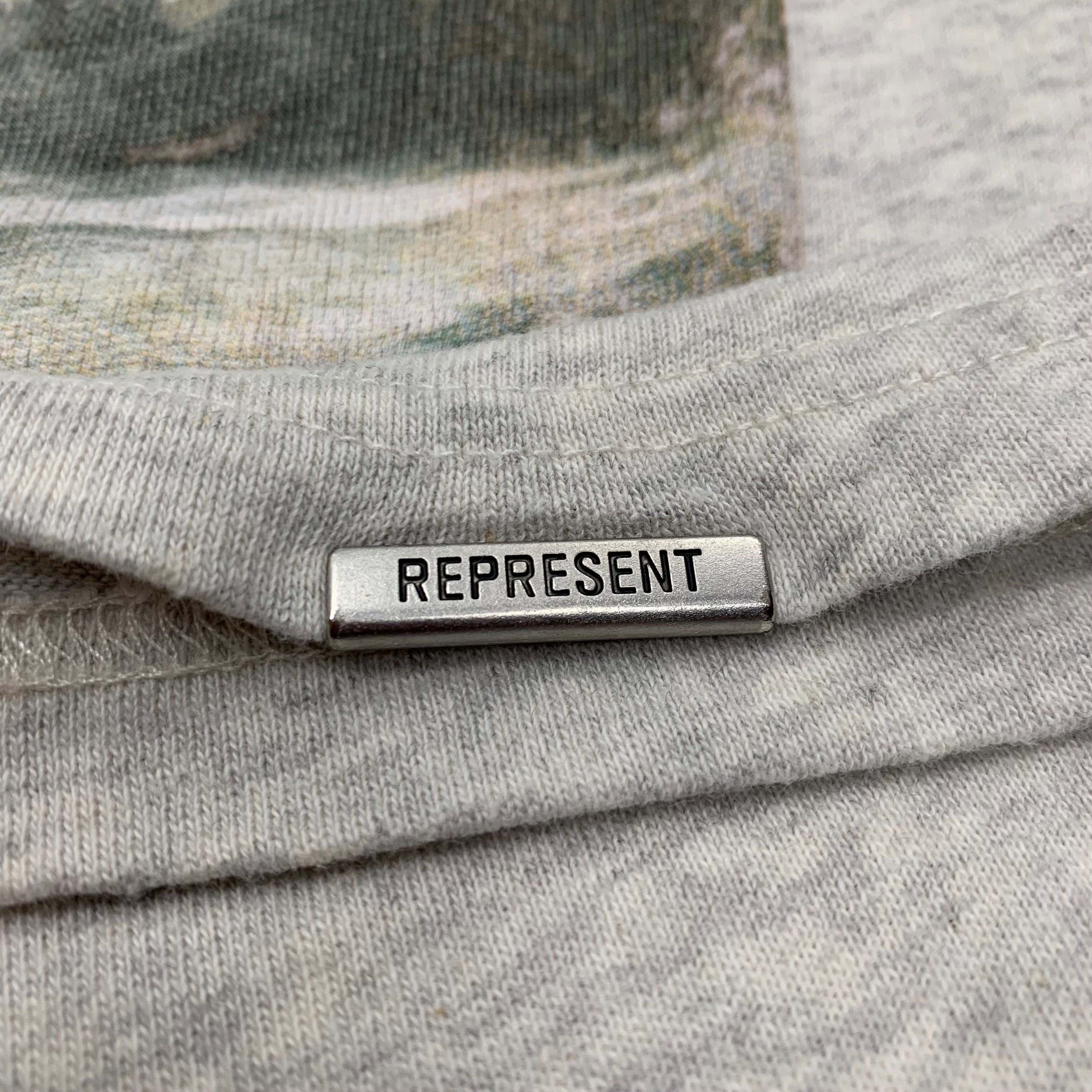 Represent Small Tee Horizons Graphic Grey T-Shirt