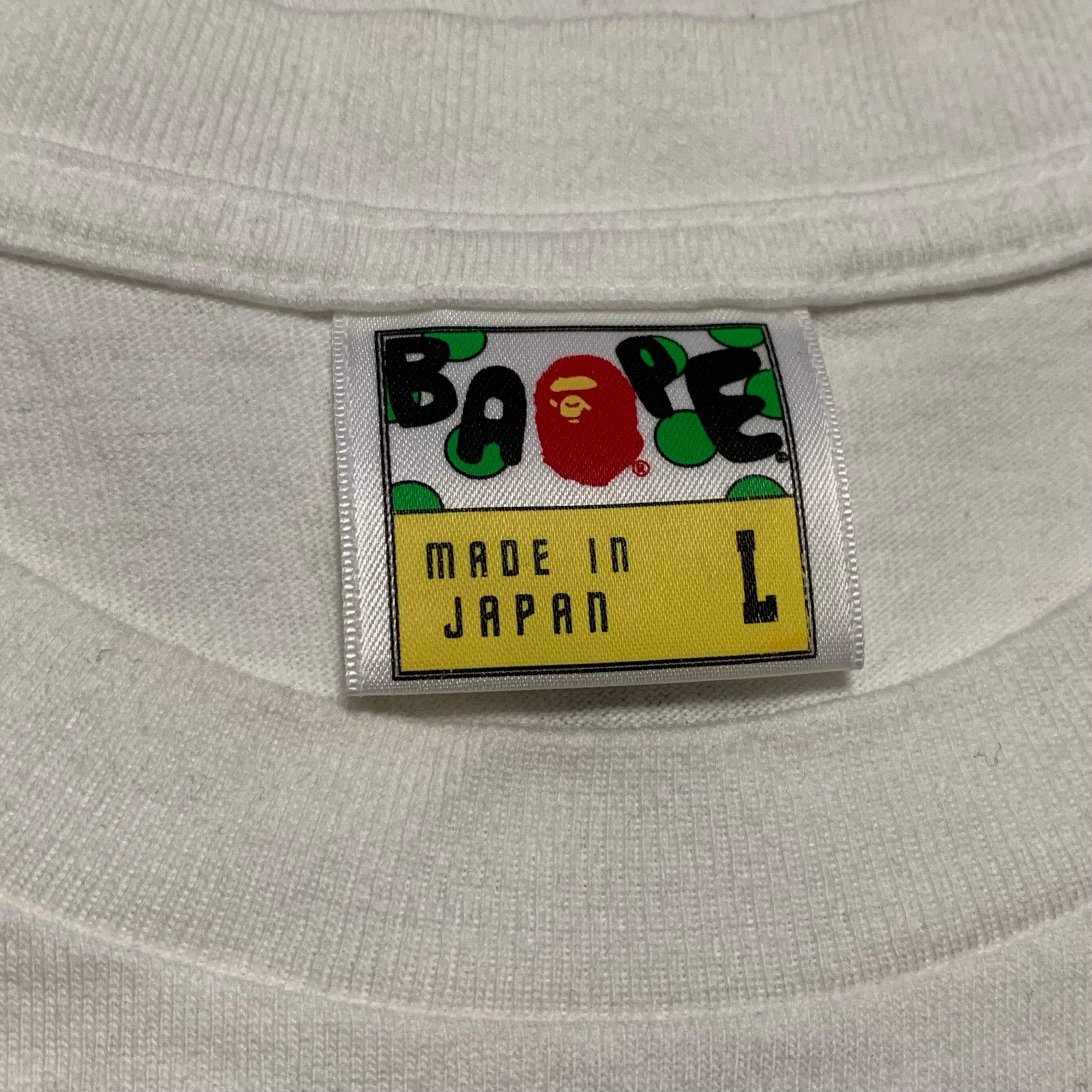 Bape Large 1st Camo Tie Graphic White Tee A Bathing Ape 2009