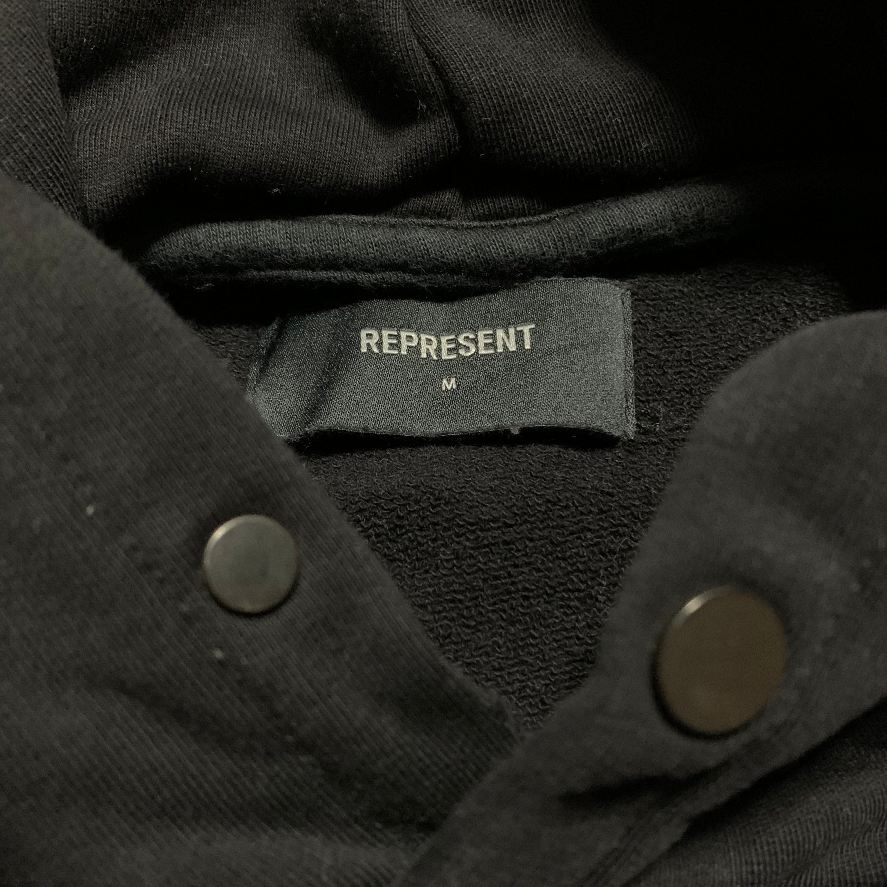 Represent Medium British Archive Graphic Black Hoodie