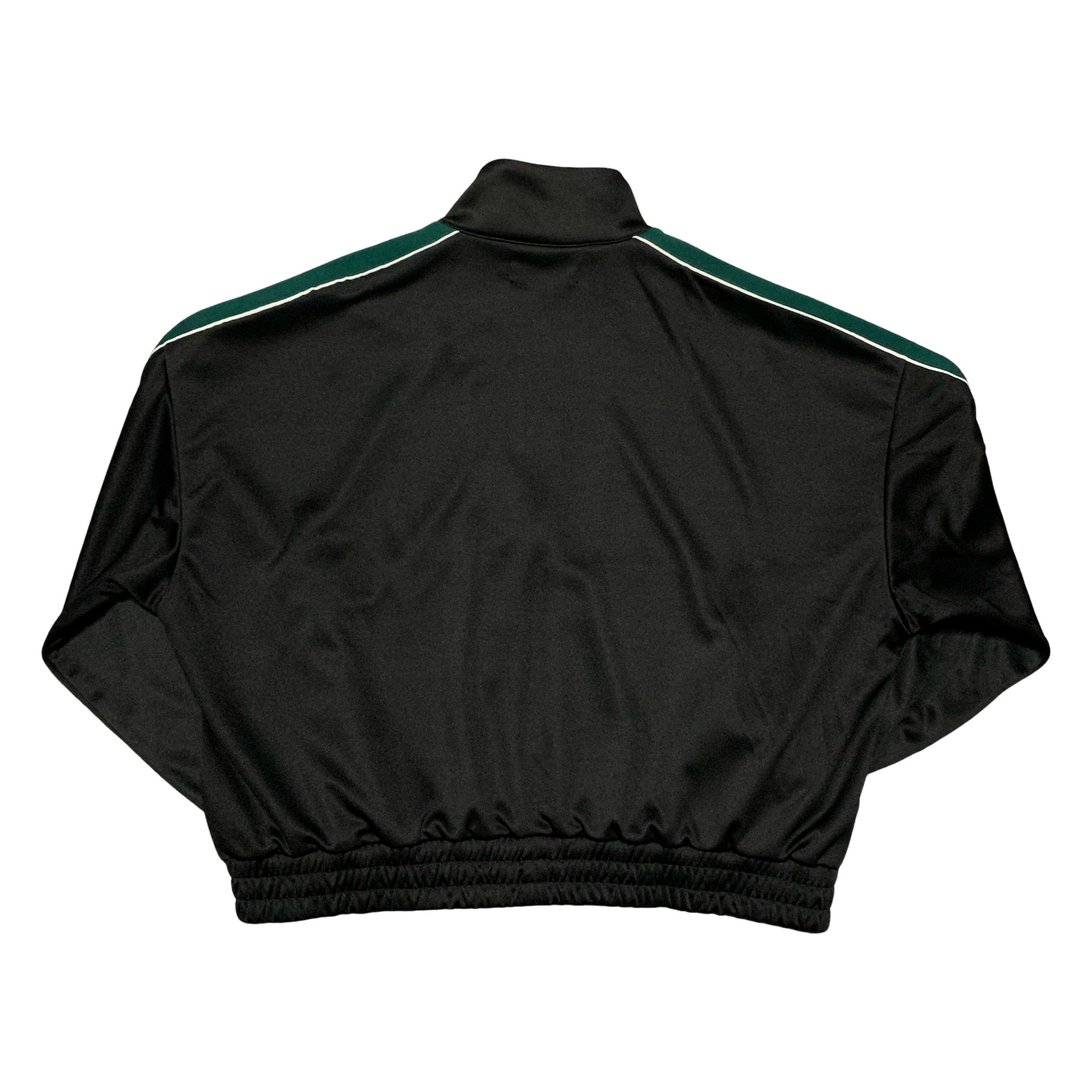 Cole Buxton Small Track Jacket Black Green Contrast Tape