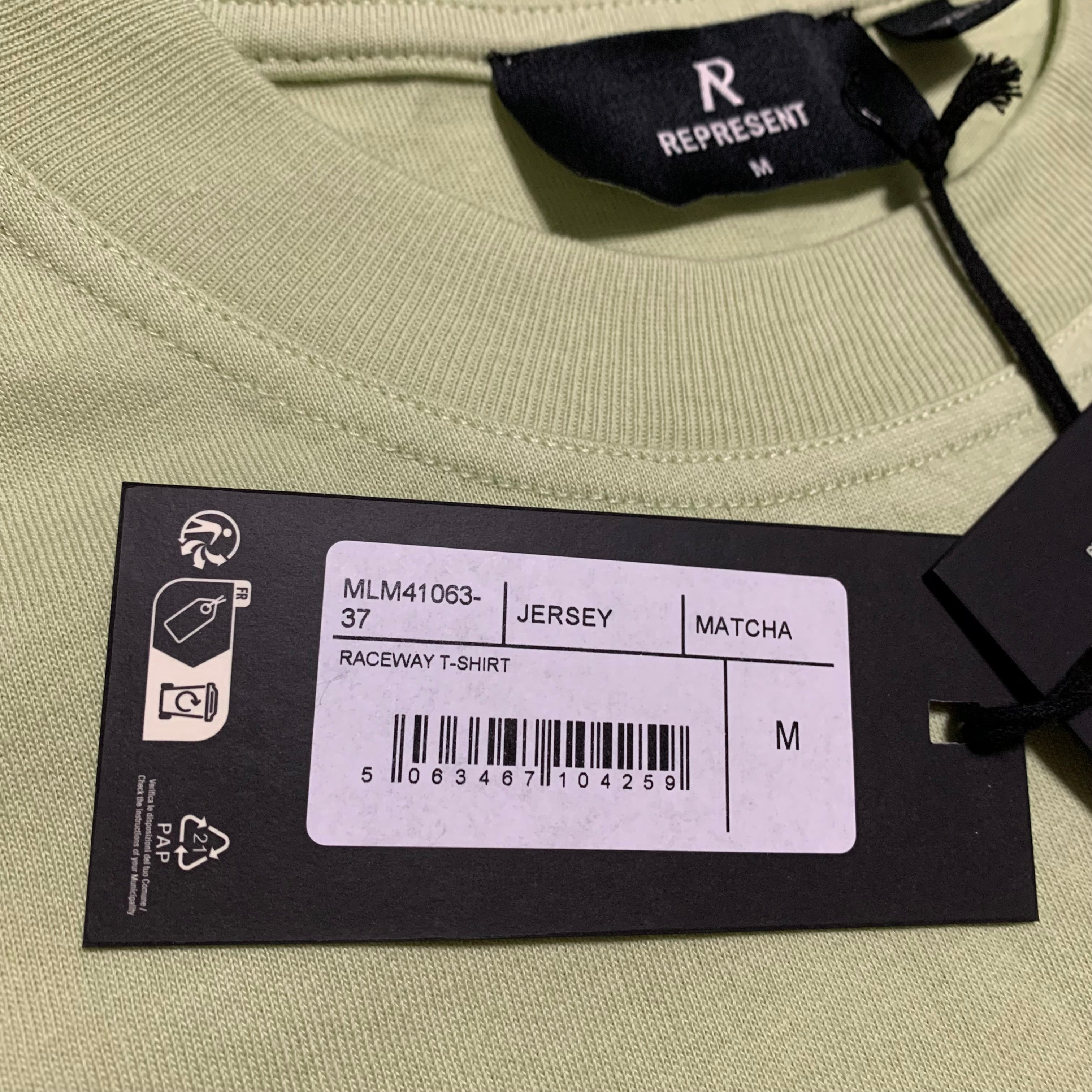 Represent Medium Raceway Graphic Match Green Tee