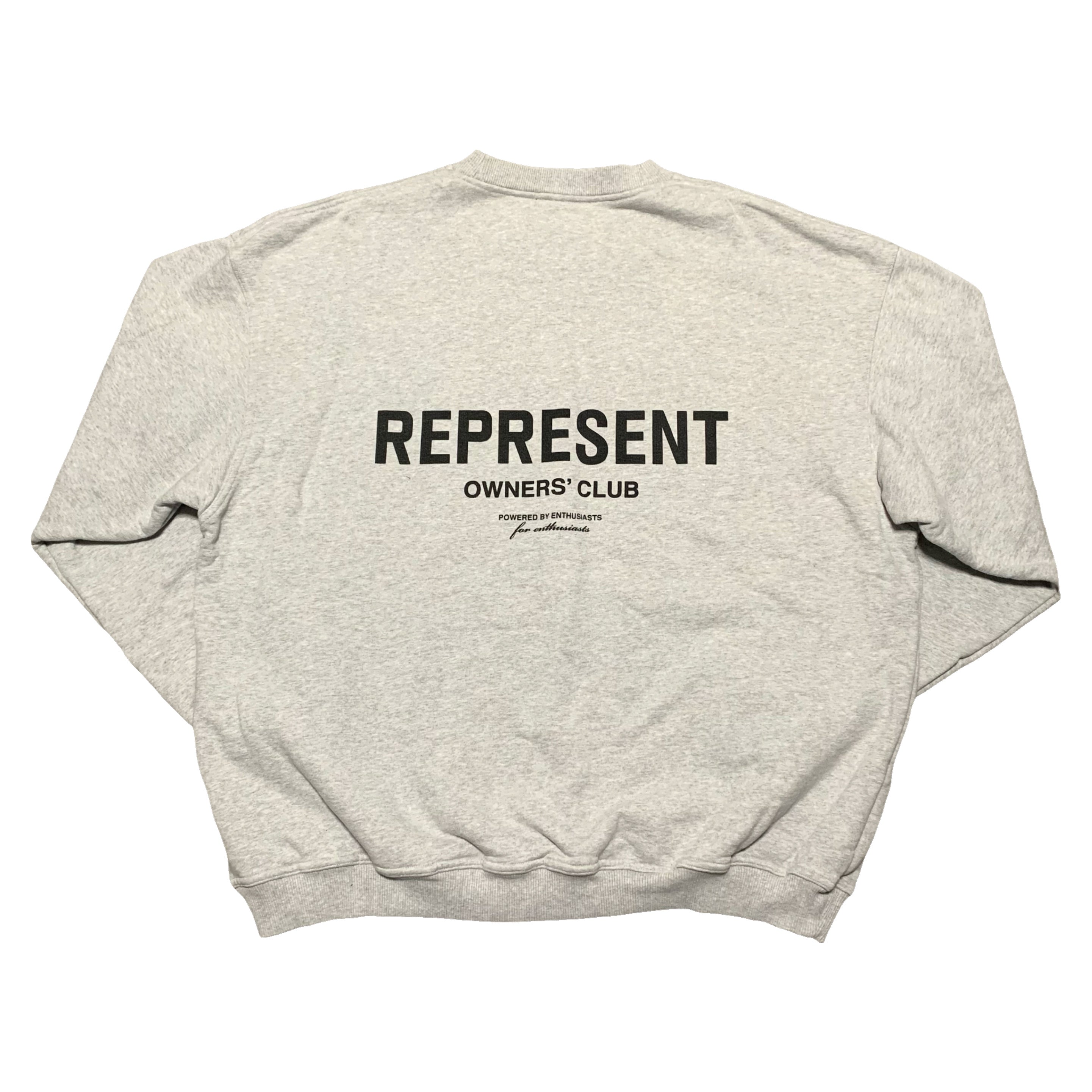 Represent XL Owners Club Grey Sweater Sweatshirt Crewneck