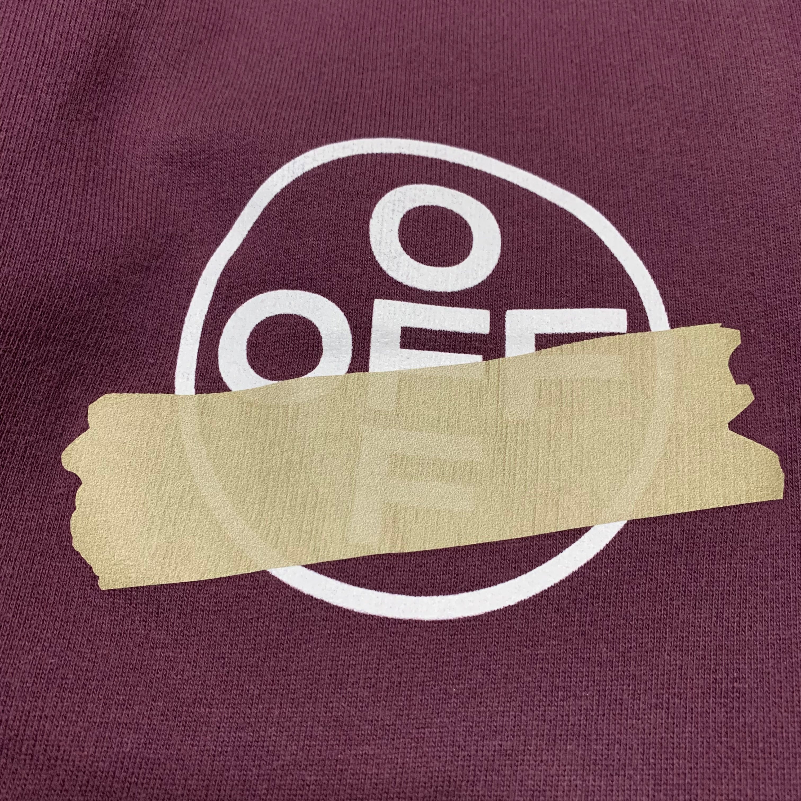 Off White XS Tape Diag Joggers Bottoms Burgundy Virgil Abloh