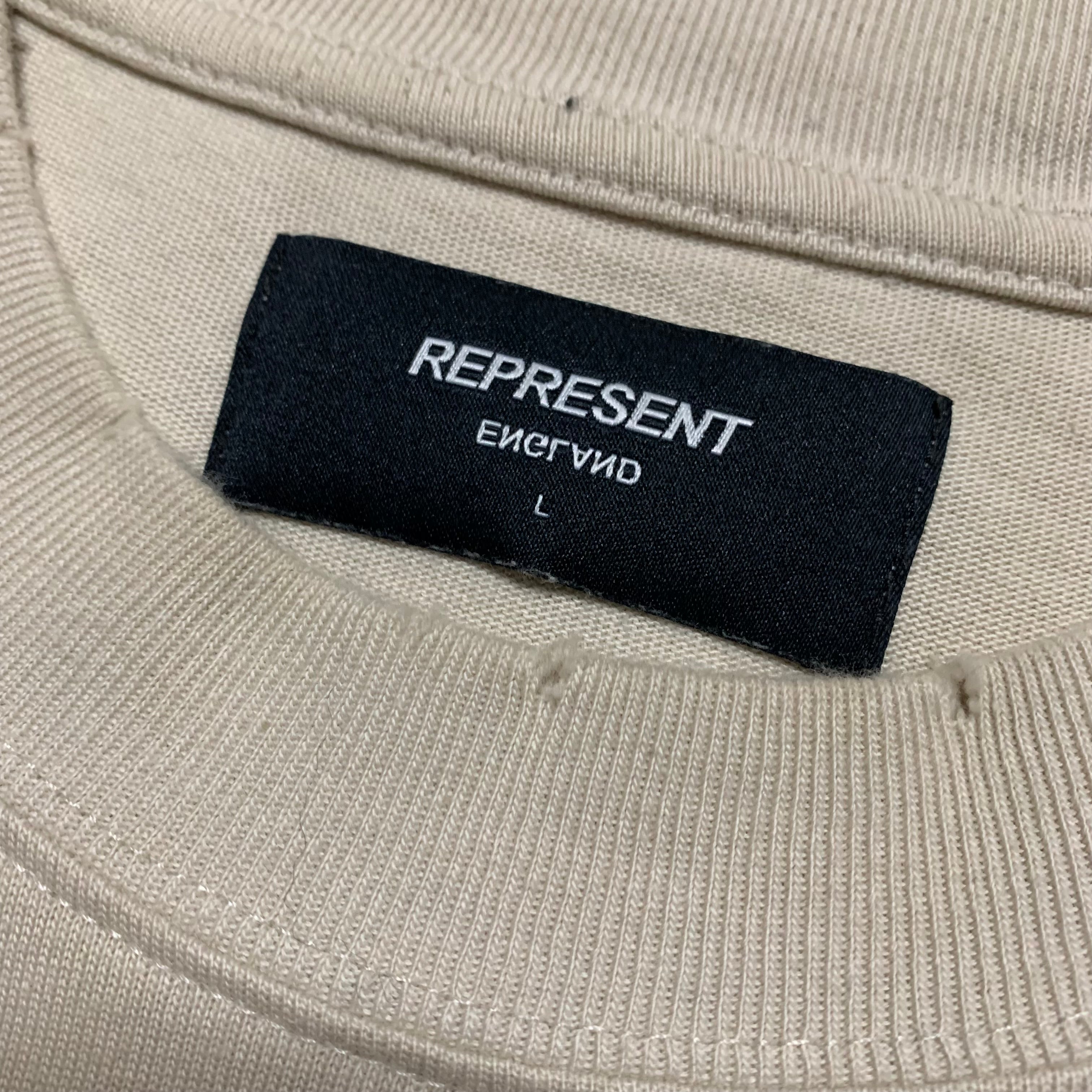 Represent Large Iron Spirit Vintage White Tee