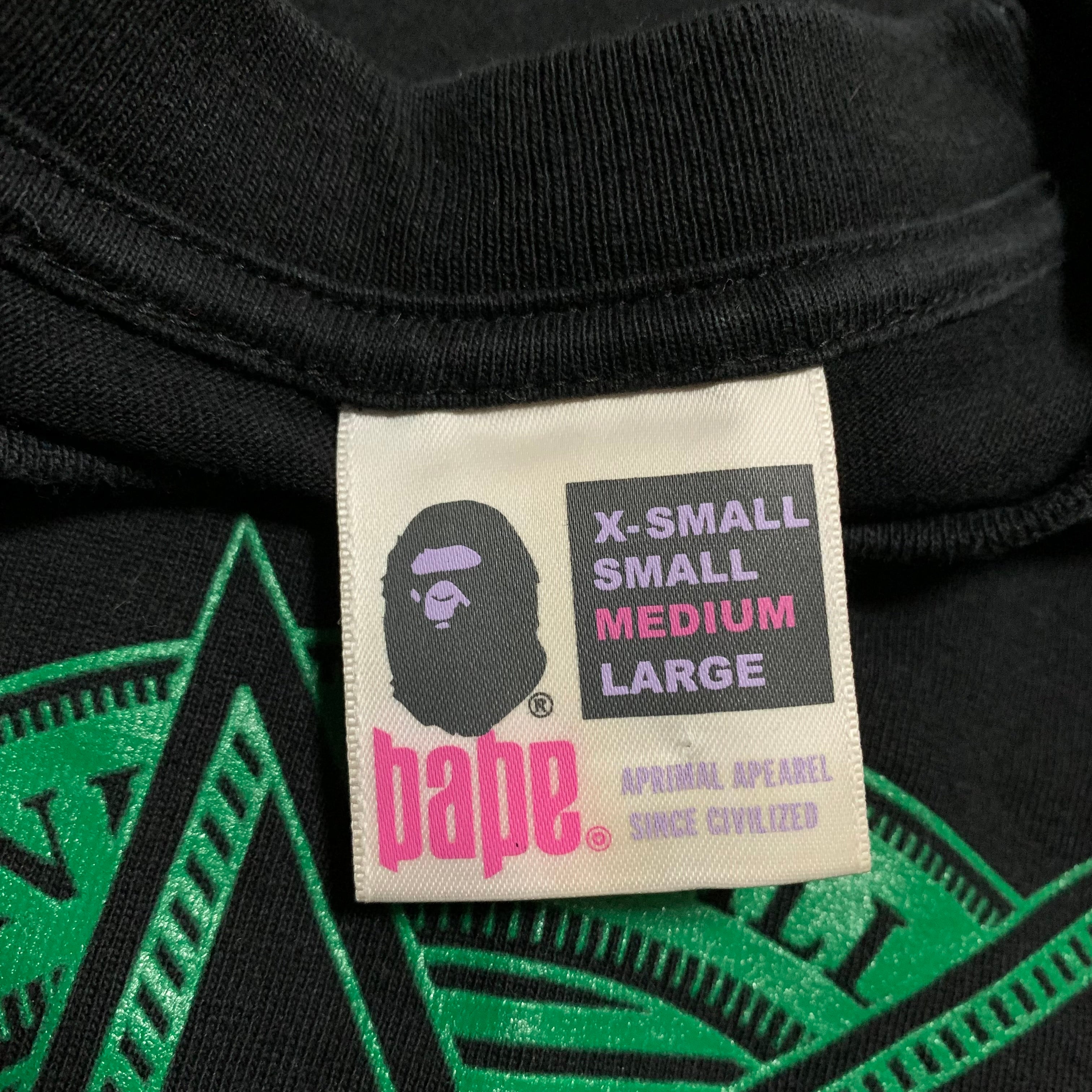 Bape Medium Busy Works Graphic Black Tee A Bathing Ape 2007