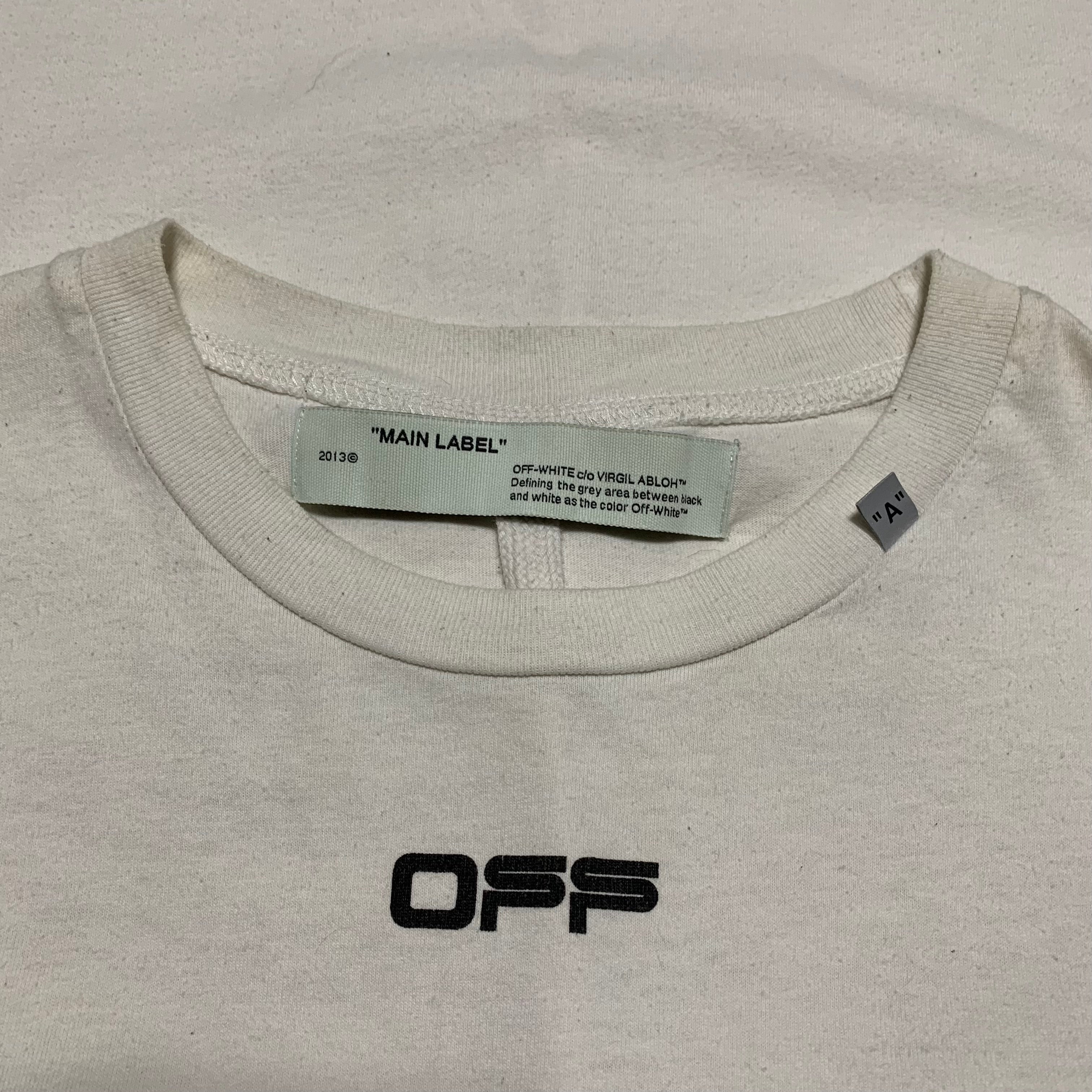 Off White Medium Off Logo White Tee Virgil Abloh 2020