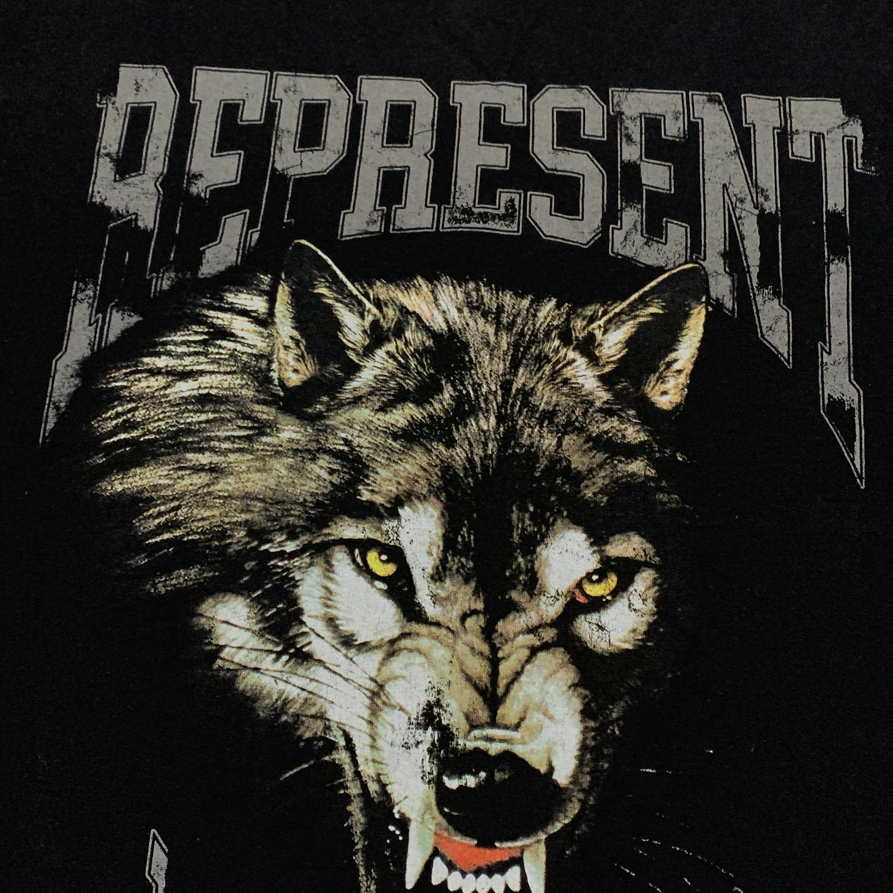 Represent XS Wolves Jet Black Tee Pleasure To Kill