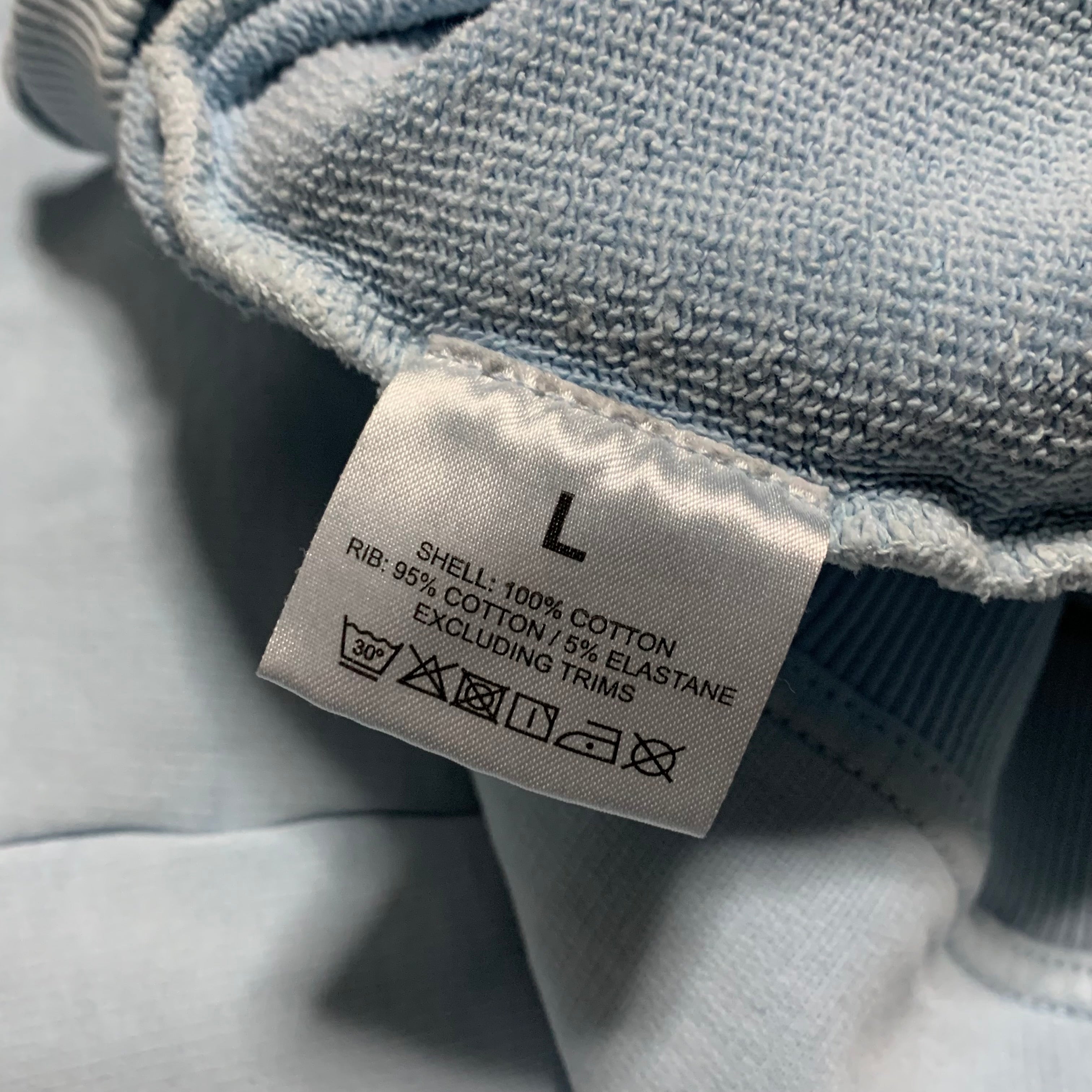 Represent Large Worldwide Powder Blue Sweater Sweatshirt Crewneck