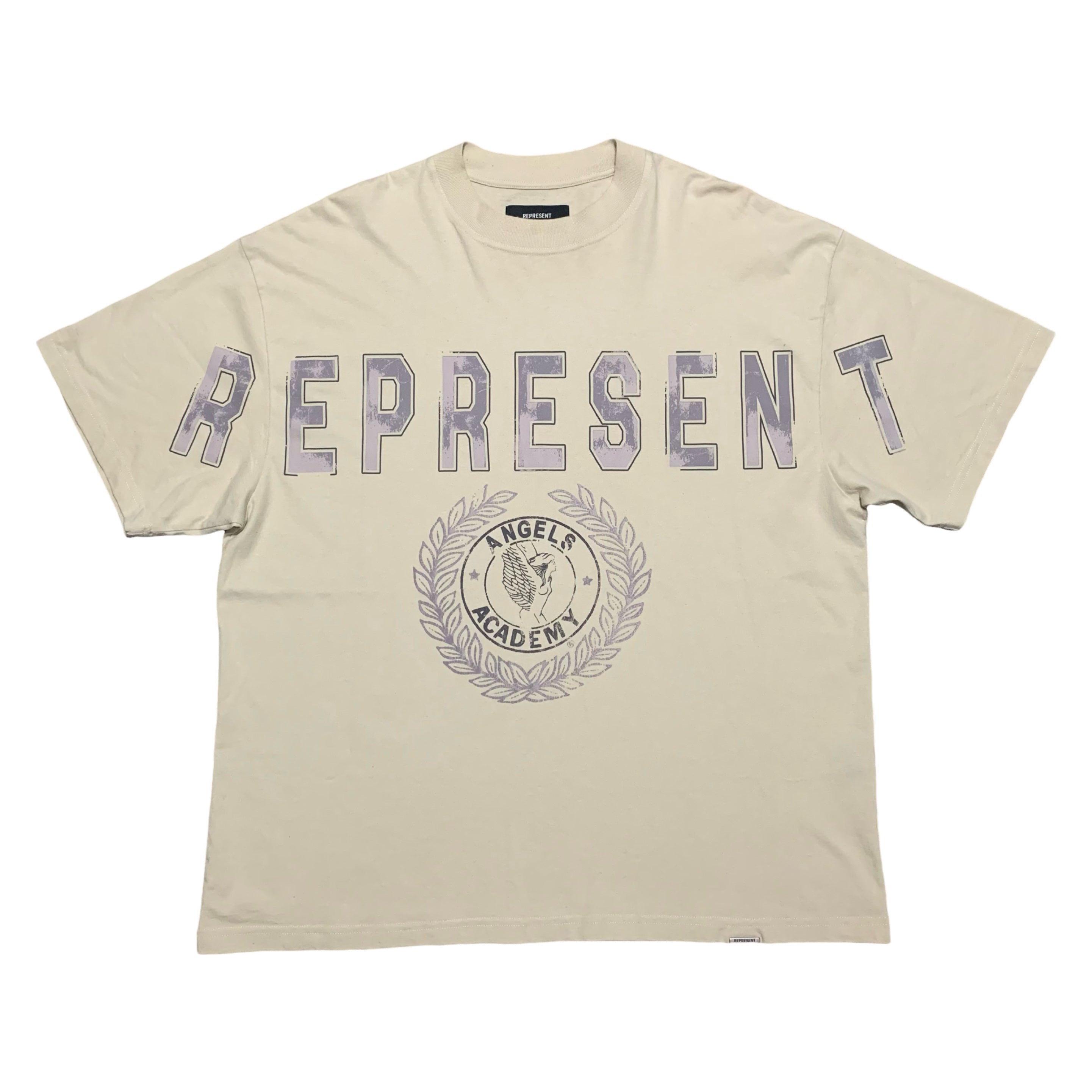 Represent XL Angels Academy Vintage White Tee