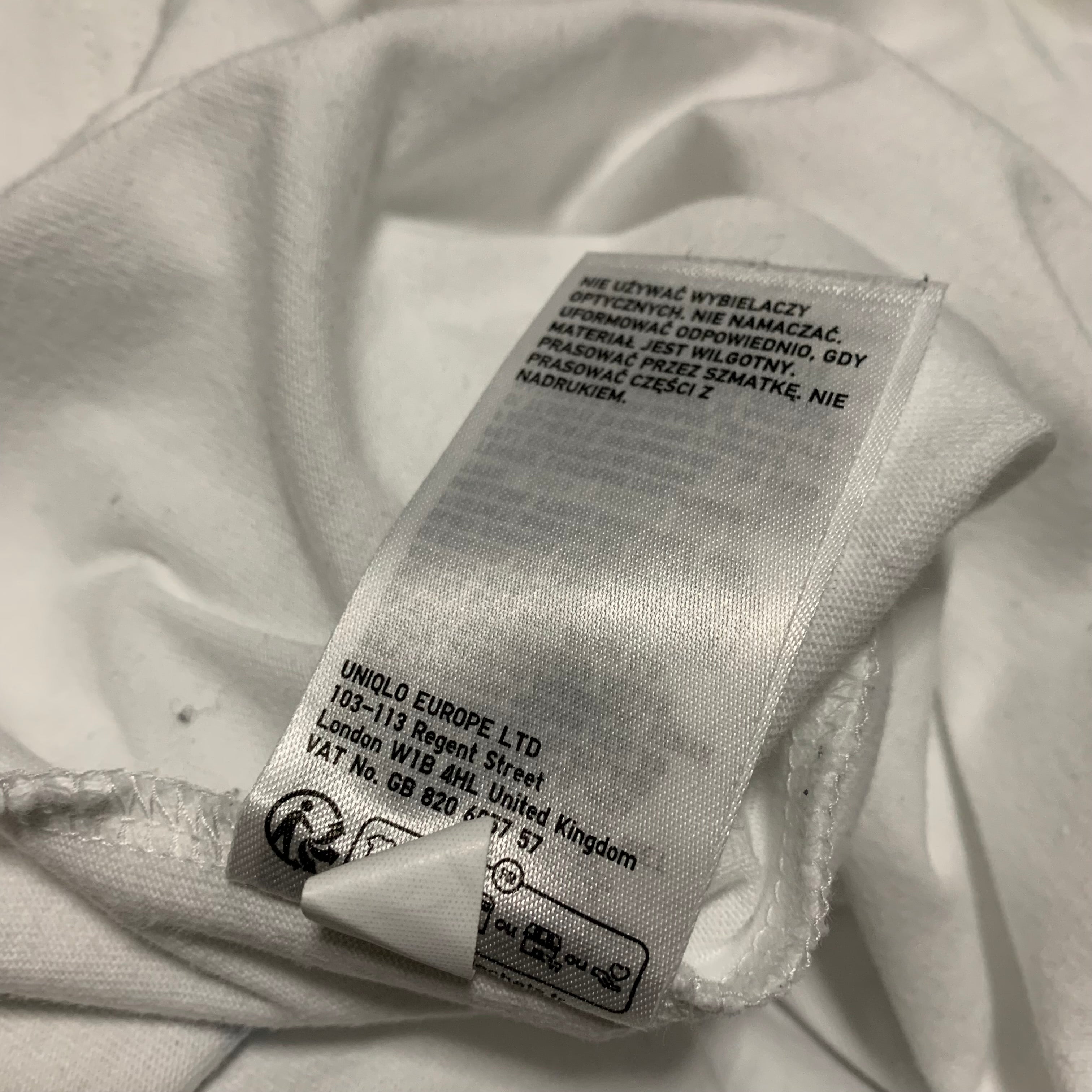 KAWS Medium Peace For All White Tee Uniqlo