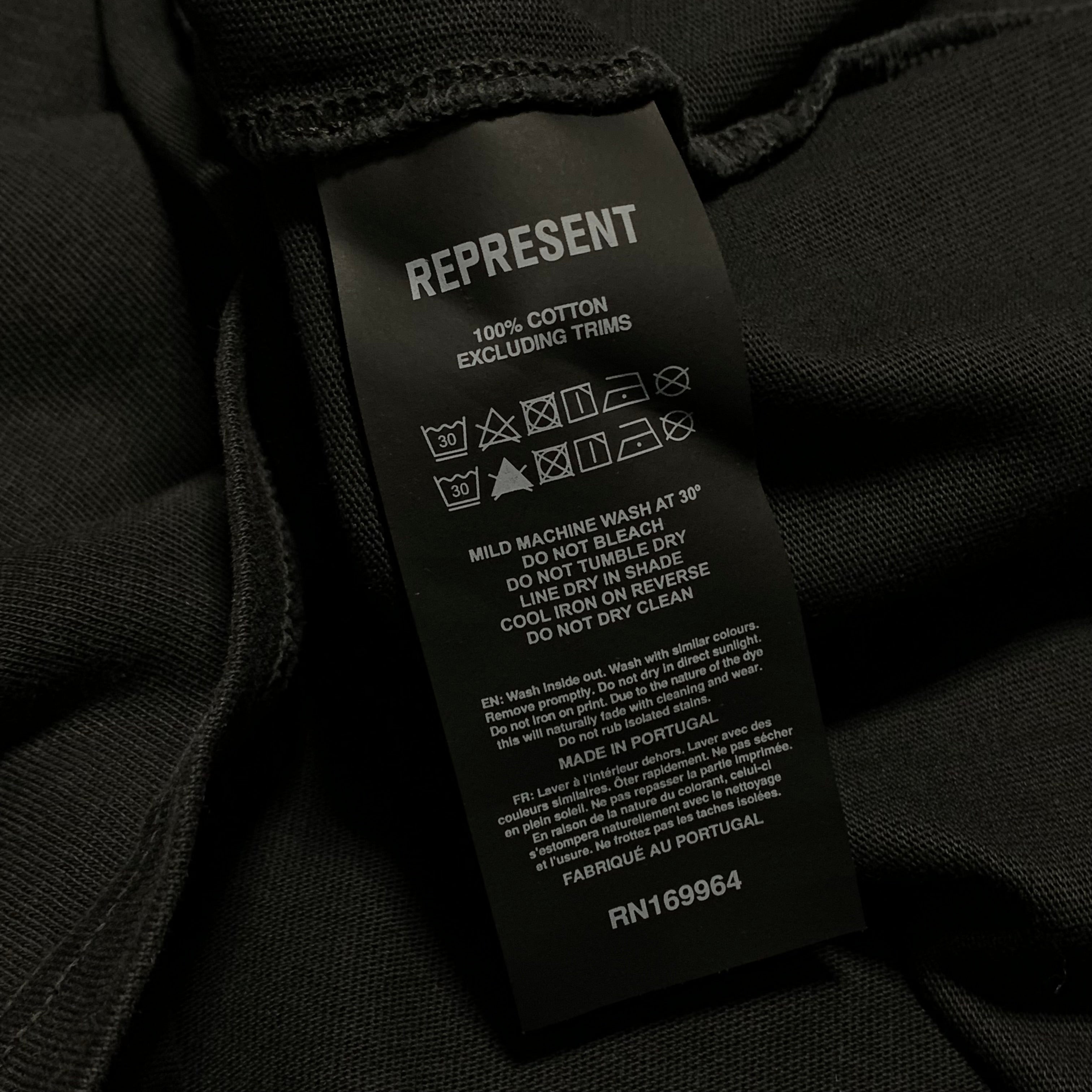 Represent Large Owners Club Stained Black Tee