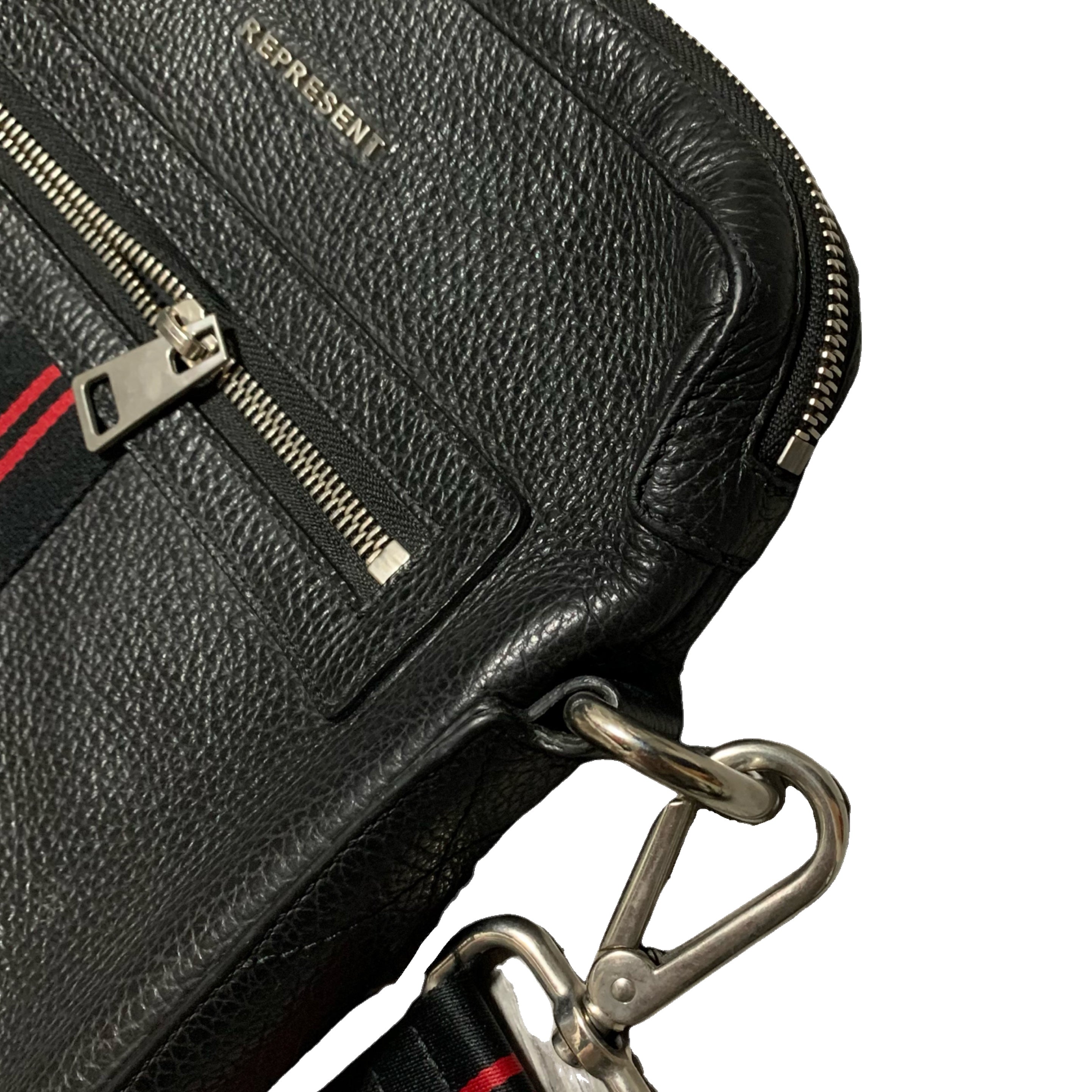 Represent Bag Black Leather Side Crossbody Bag