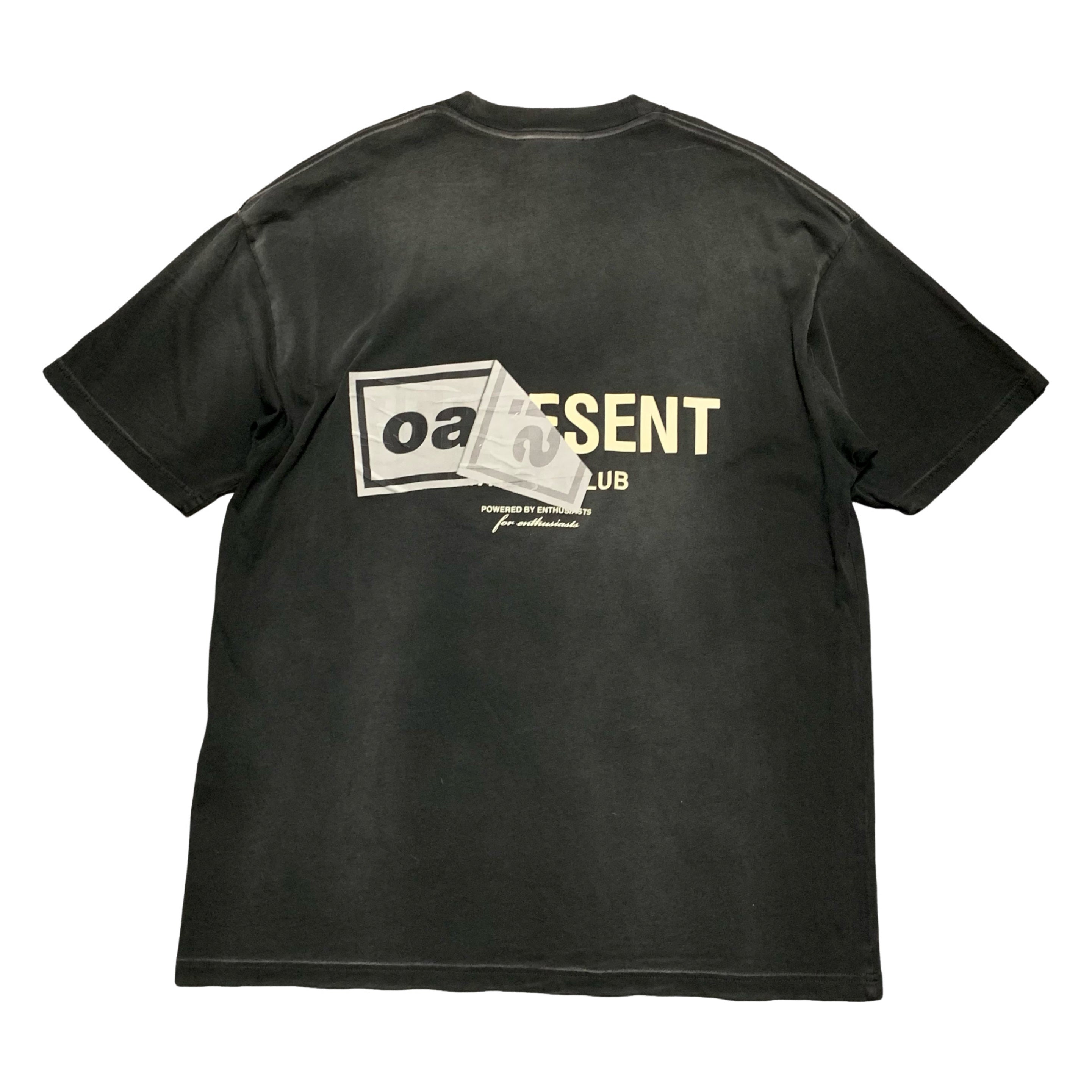 Represent Oasis Medium Owners Club Stained Black Tee