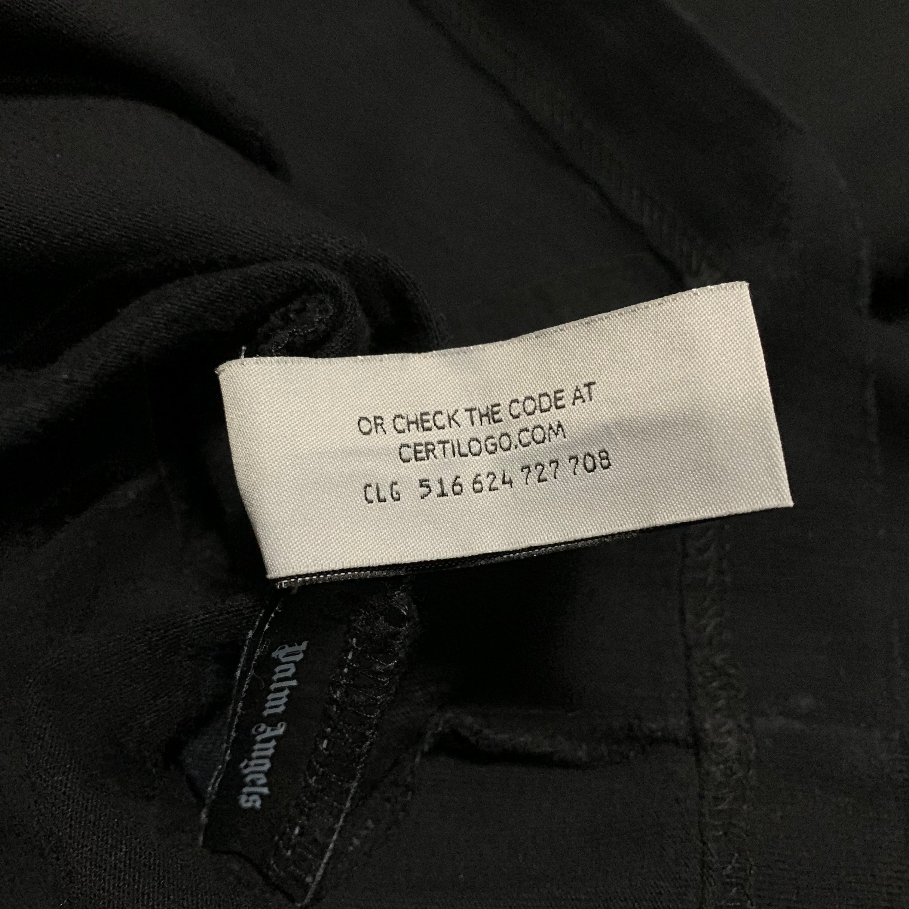 Palm Angels Medium Dubai Sprayed Heart Black Tee