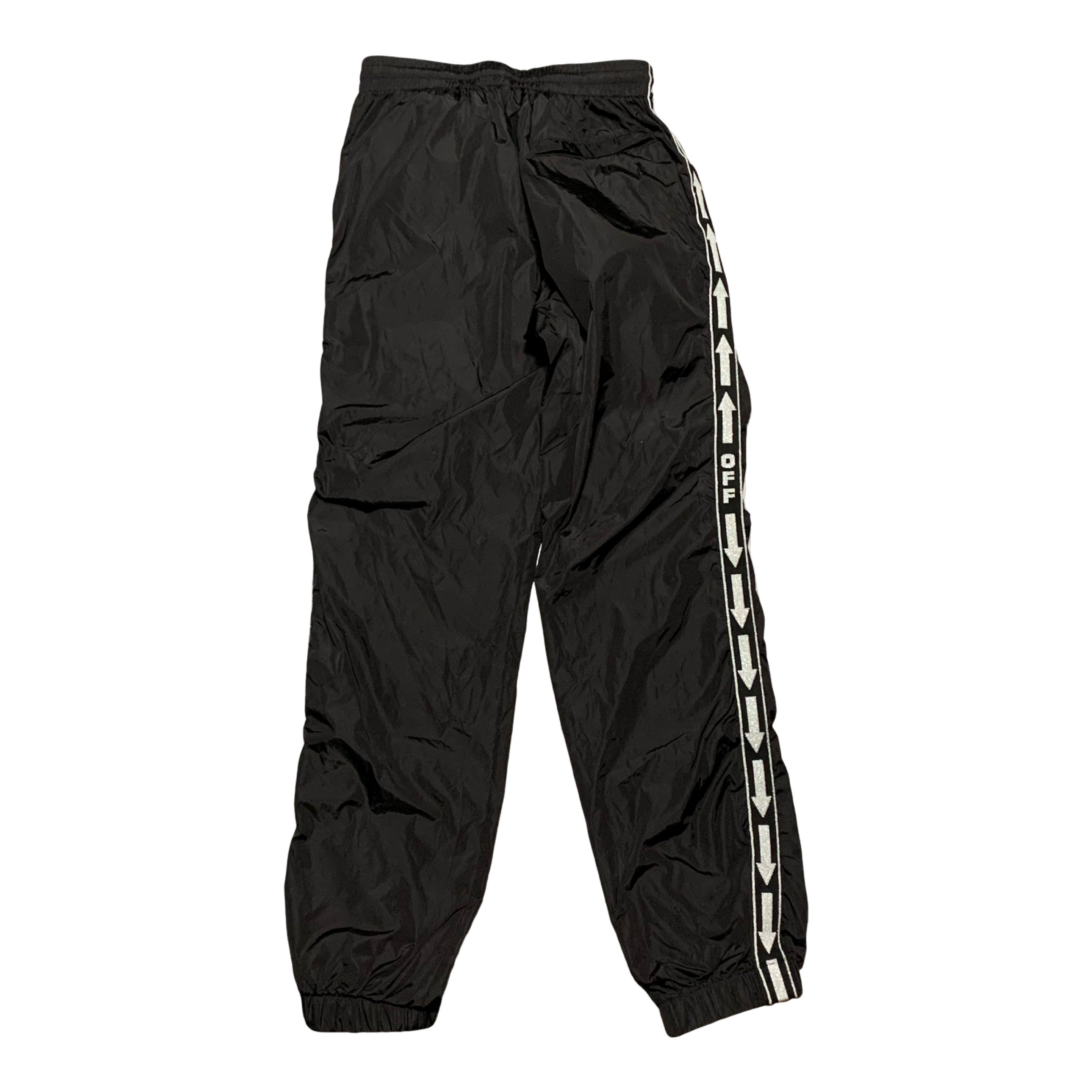 Off White Small Logo Black Track Pant Bottoms Tracksuit Pants Virgil Abloh