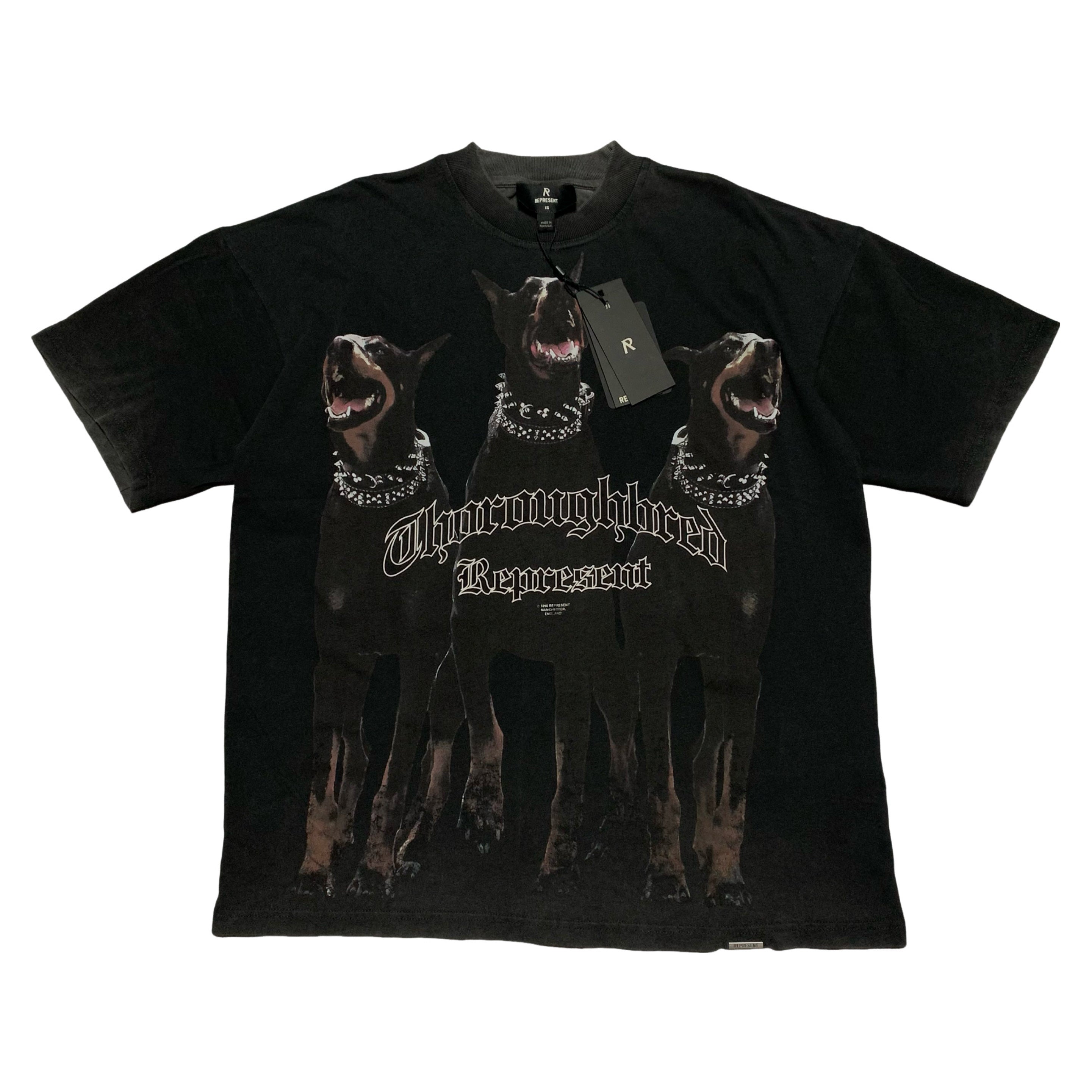 Represent XS Thoroughbred Dog Vintage Black Tee