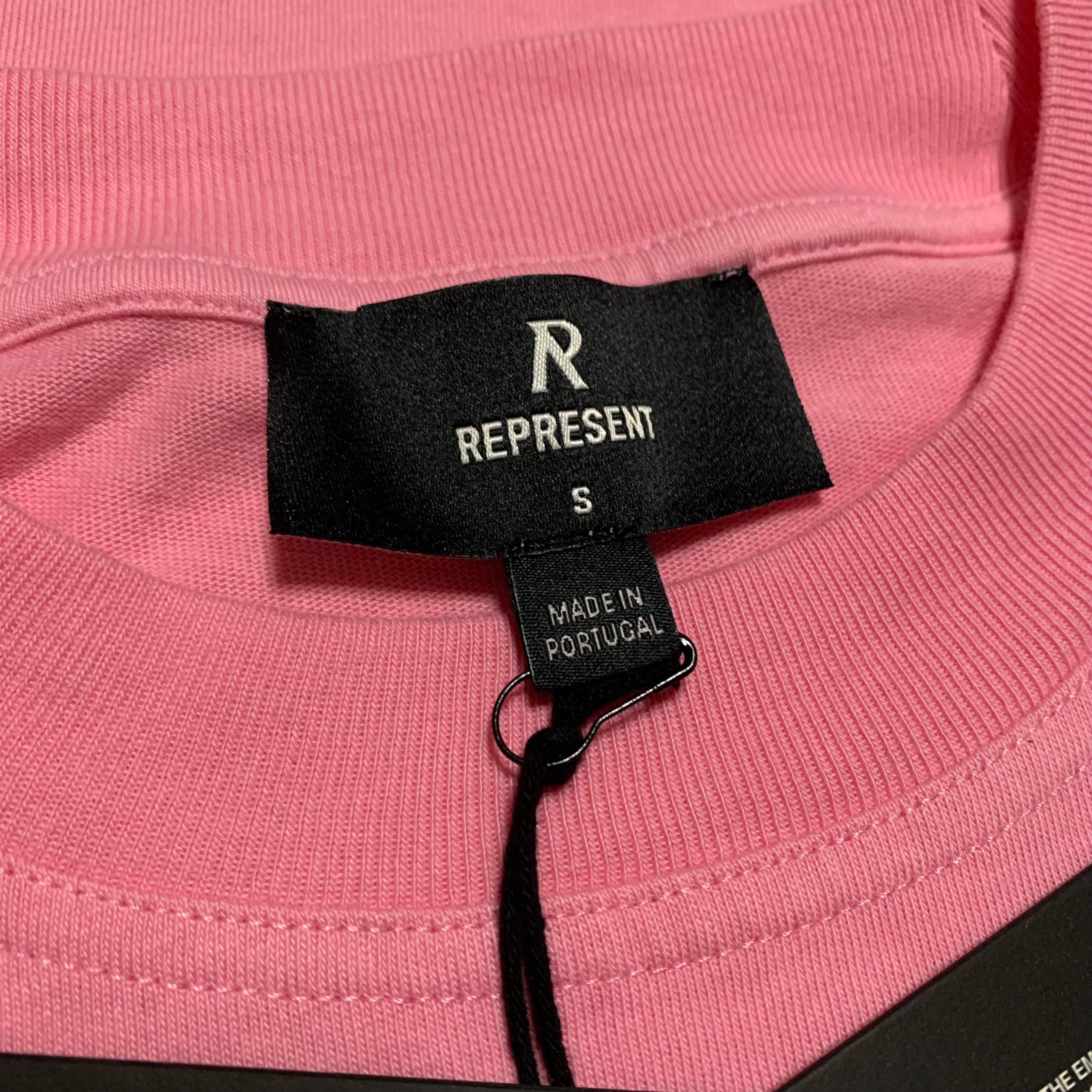 Represent Small Pink Owners Club Script Tee