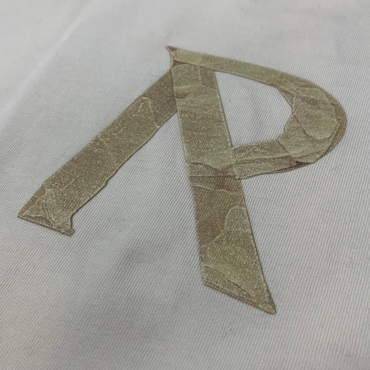 Represent Medium Tee Initial Masking Tape White T-Shirt