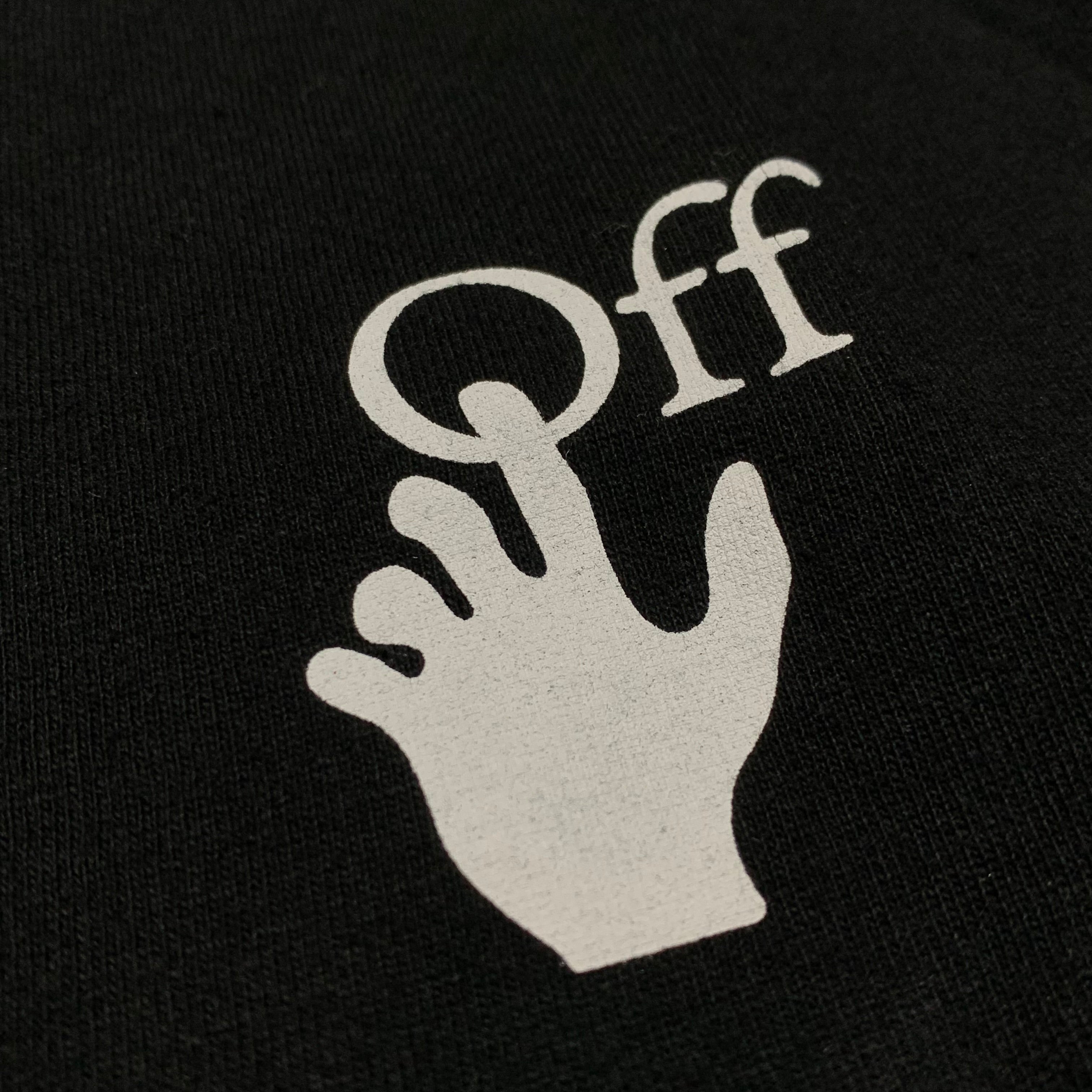 Off White Small Graffiti Arrows Black Tee Virgil Abloh