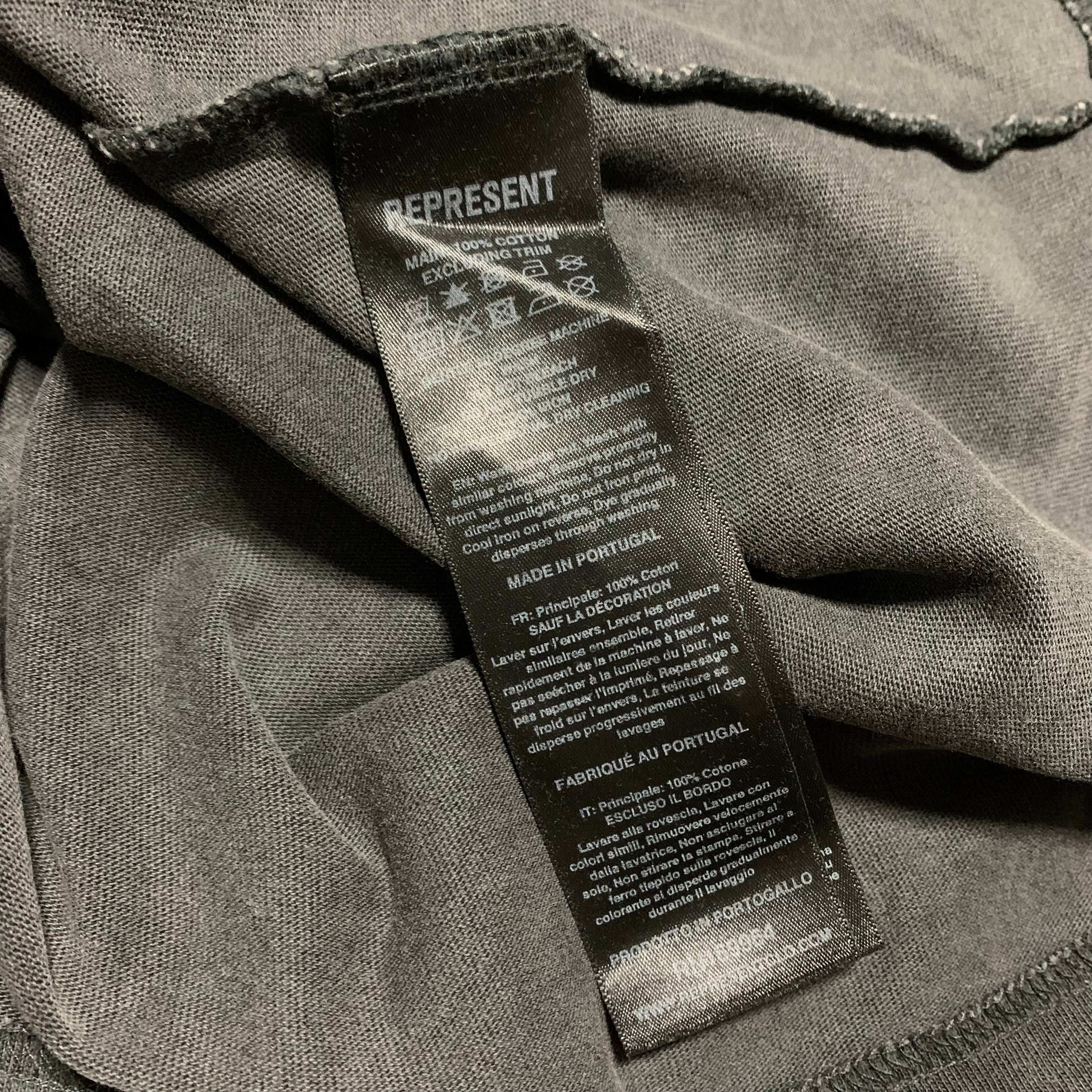 Represent Small Pure Breed Vintage Black Tee