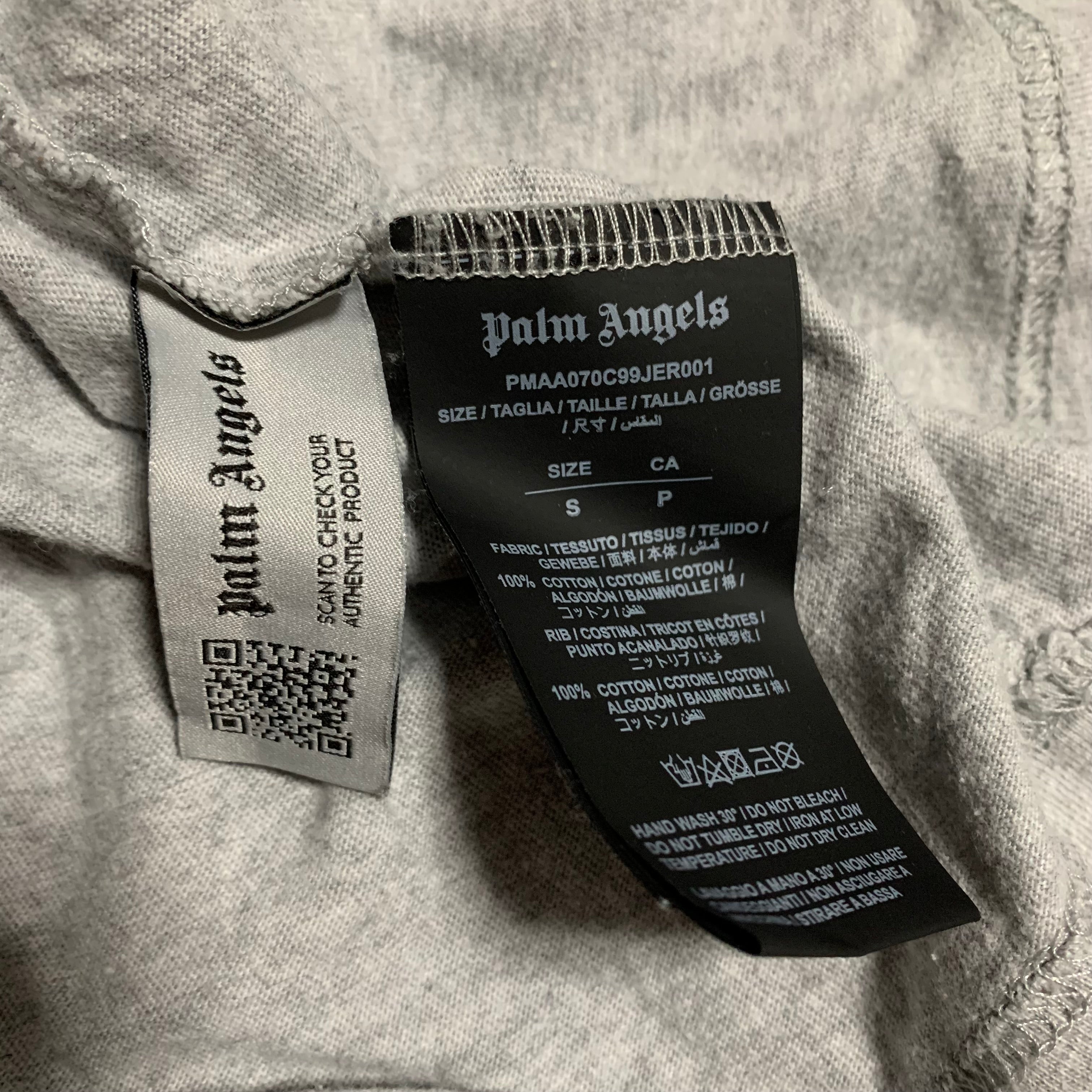 Palm Angels Small Classic Logo Grey Tee