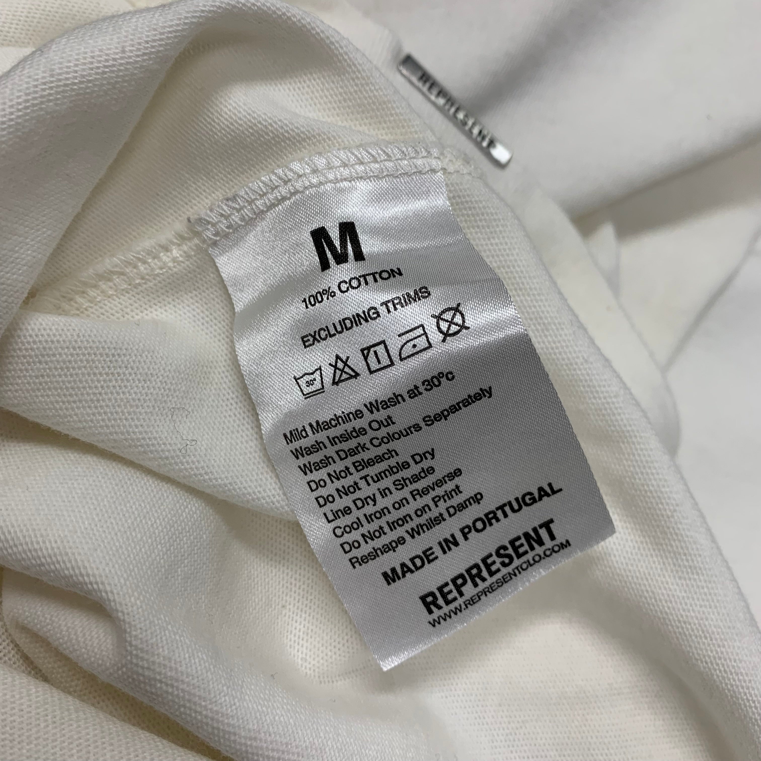 Represent Medium Tee Double Distilled Flat White T-Shirt