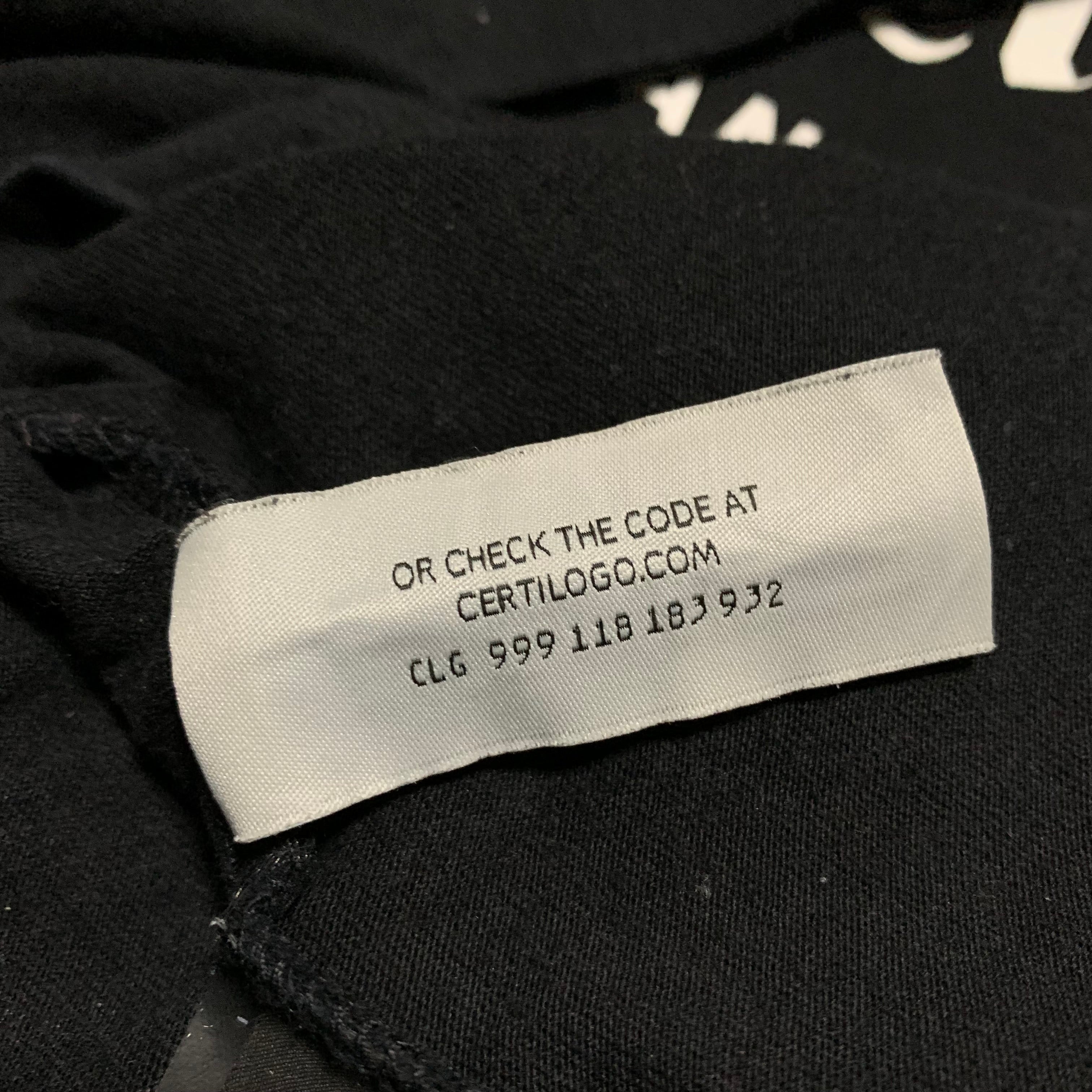 Palm Angels Small Los Angels Sprayed Black Tee